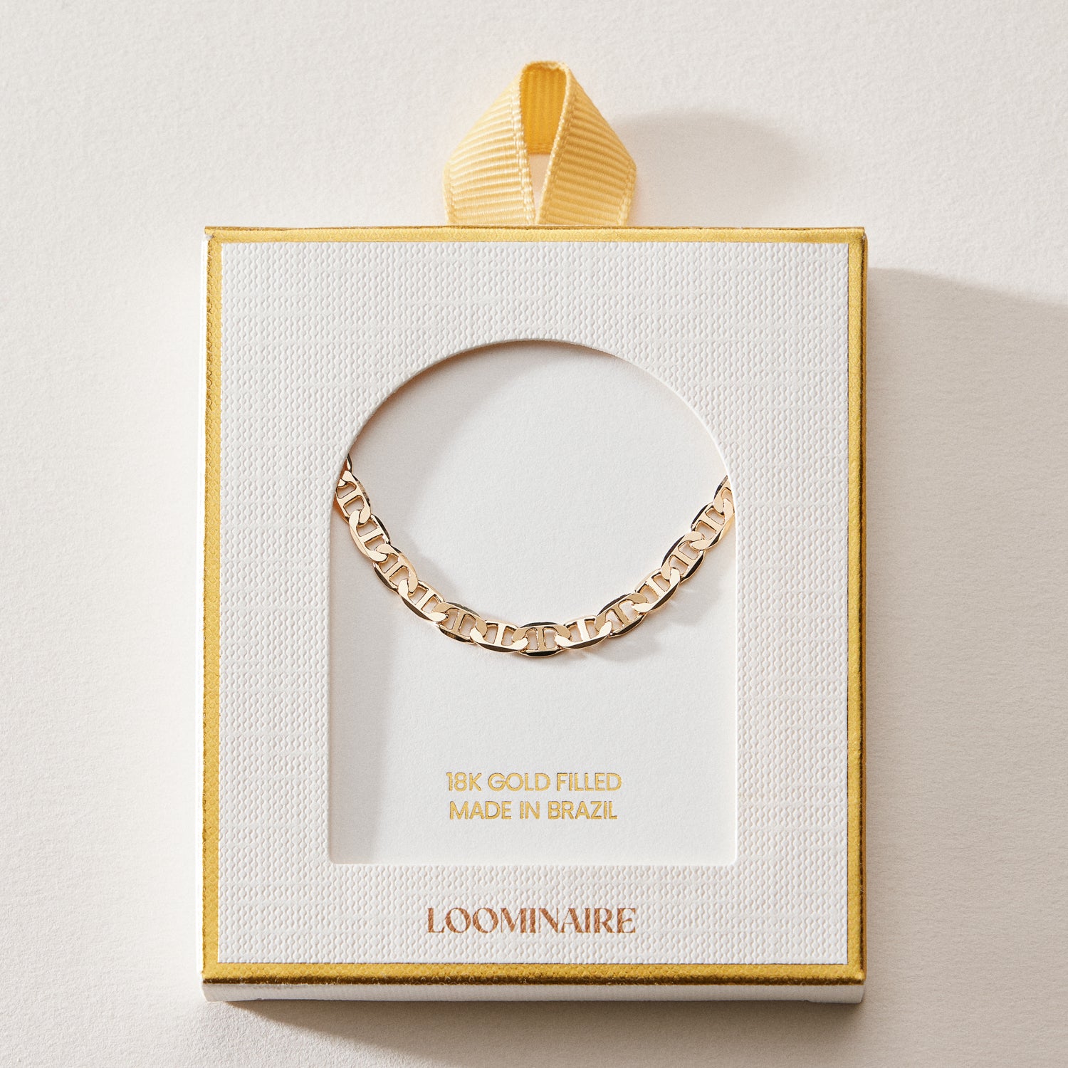 Gold Filled Greek Key Chain Necklace