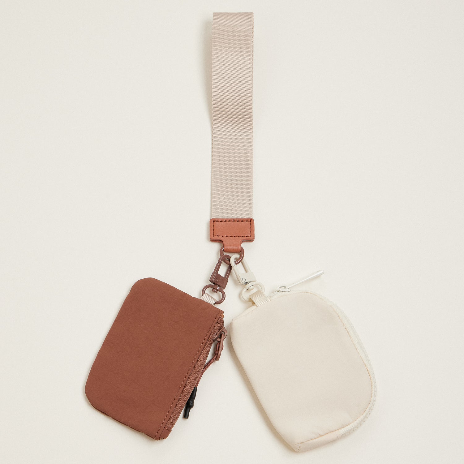 Dual-Color-Coin-Purse-Key-Chain-Wristlet---9-Colors-Available