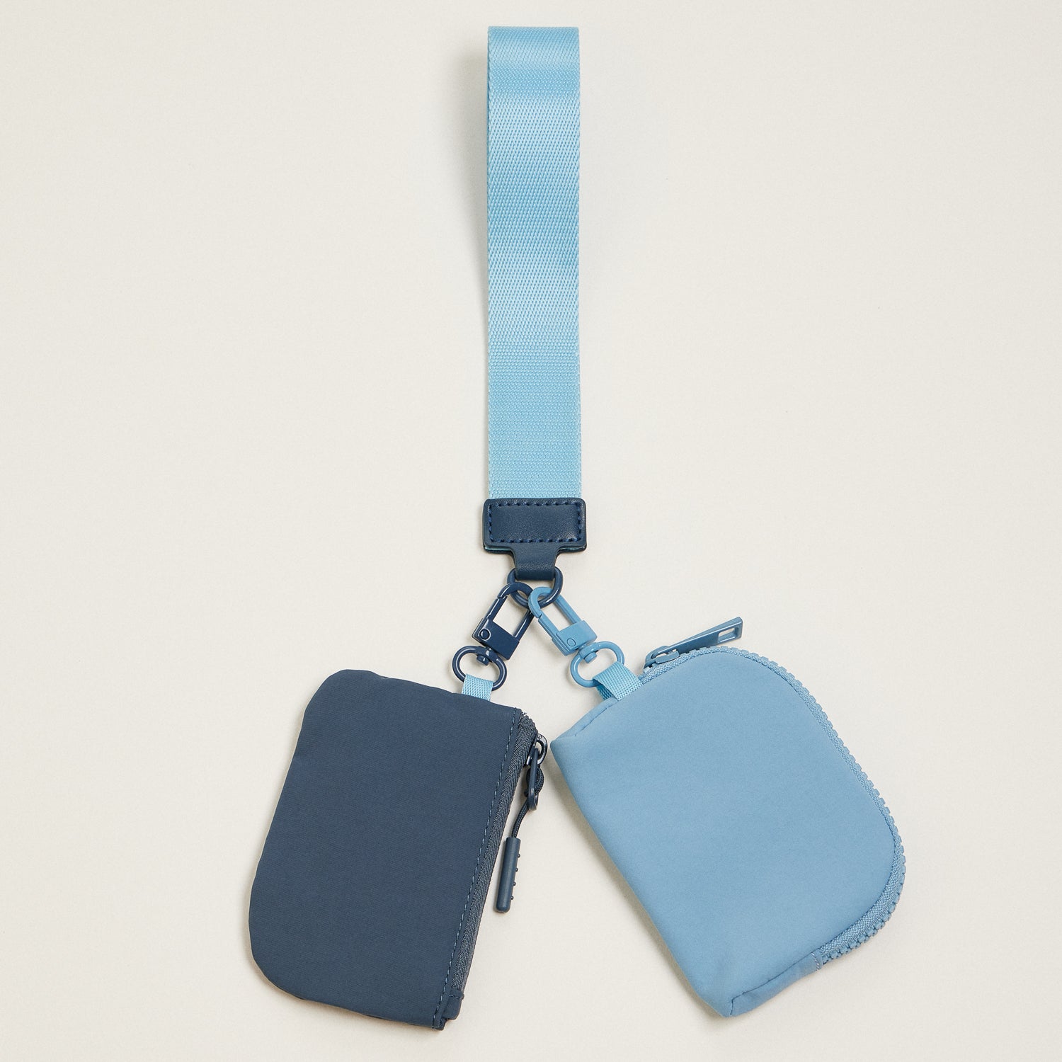Dual-Color-Coin-Purse-Key-Chain-Wristlet---9-Colors-Available