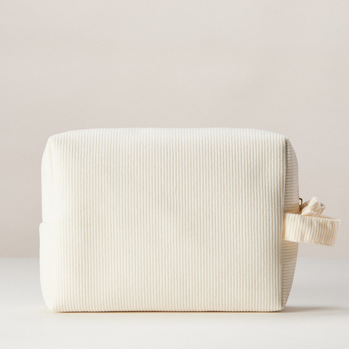 Corduroy Makeup Bag | Soft Travel Cosmetic Pouch
