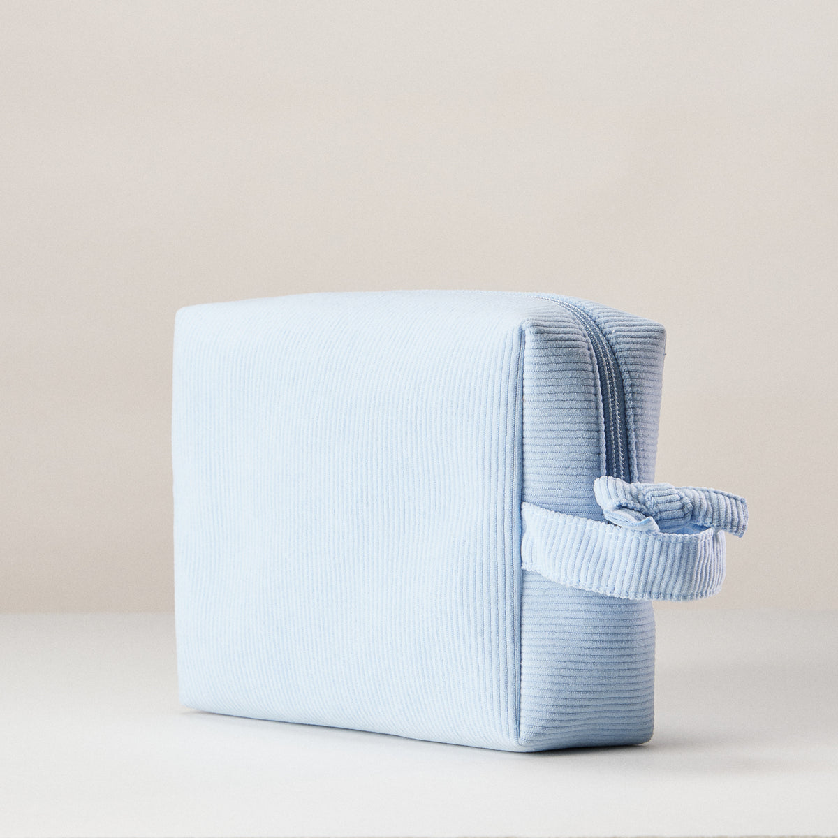 Corduroy Makeup Bag | Soft Travel Cosmetic Pouch