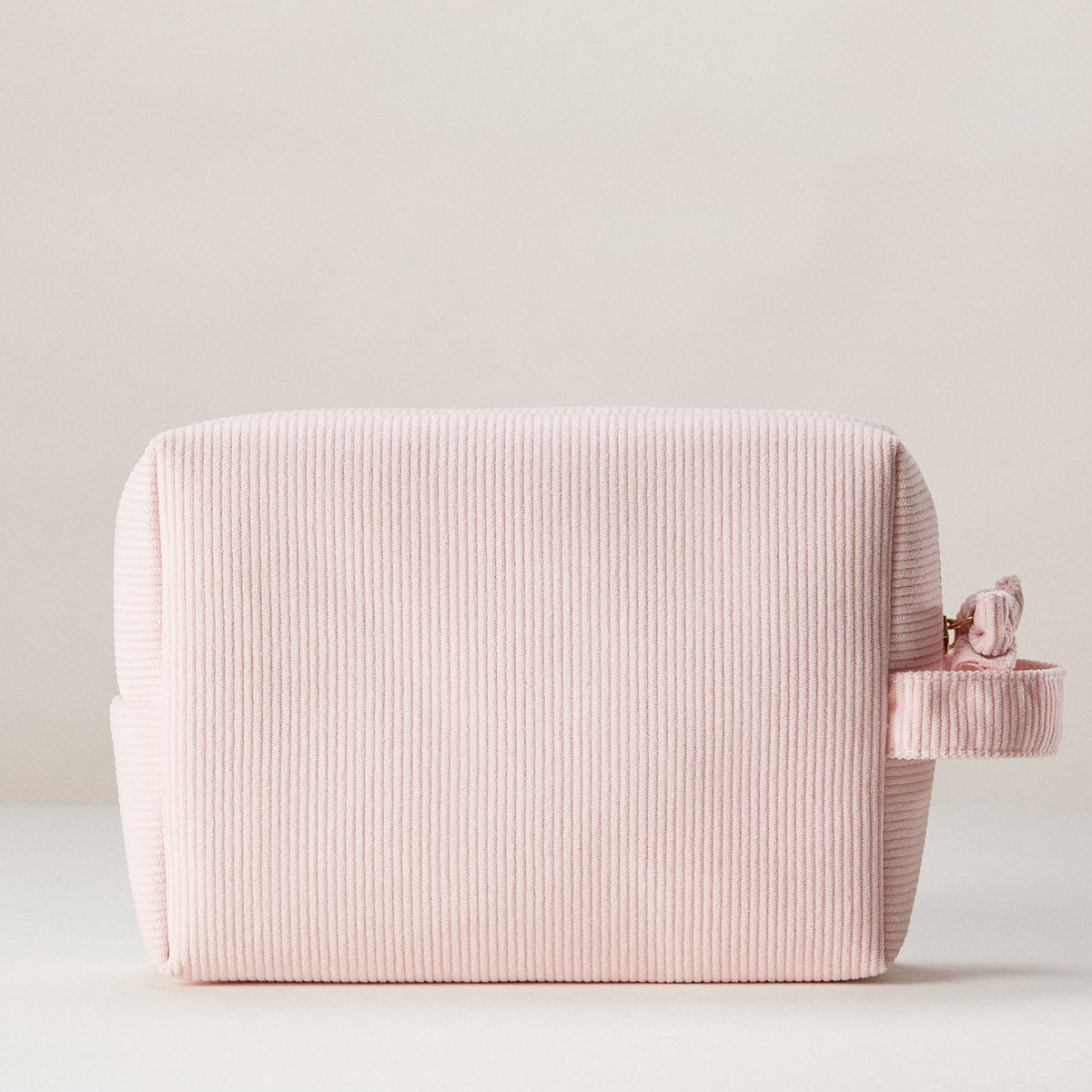 Corduroy Makeup Bag | Soft Travel Cosmetic Pouch