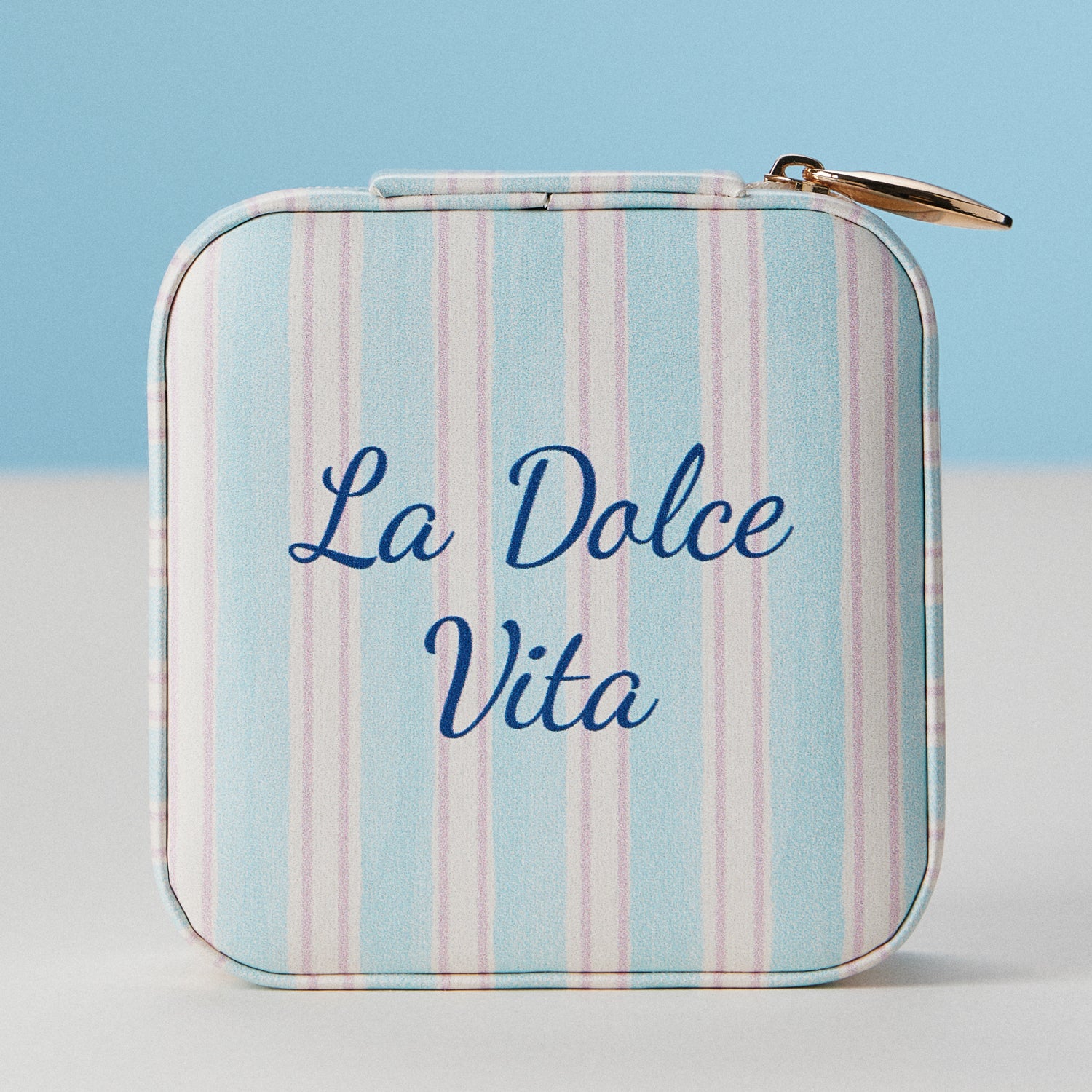 La Dolce Vita Travel Jewelry Box | Sky Blue