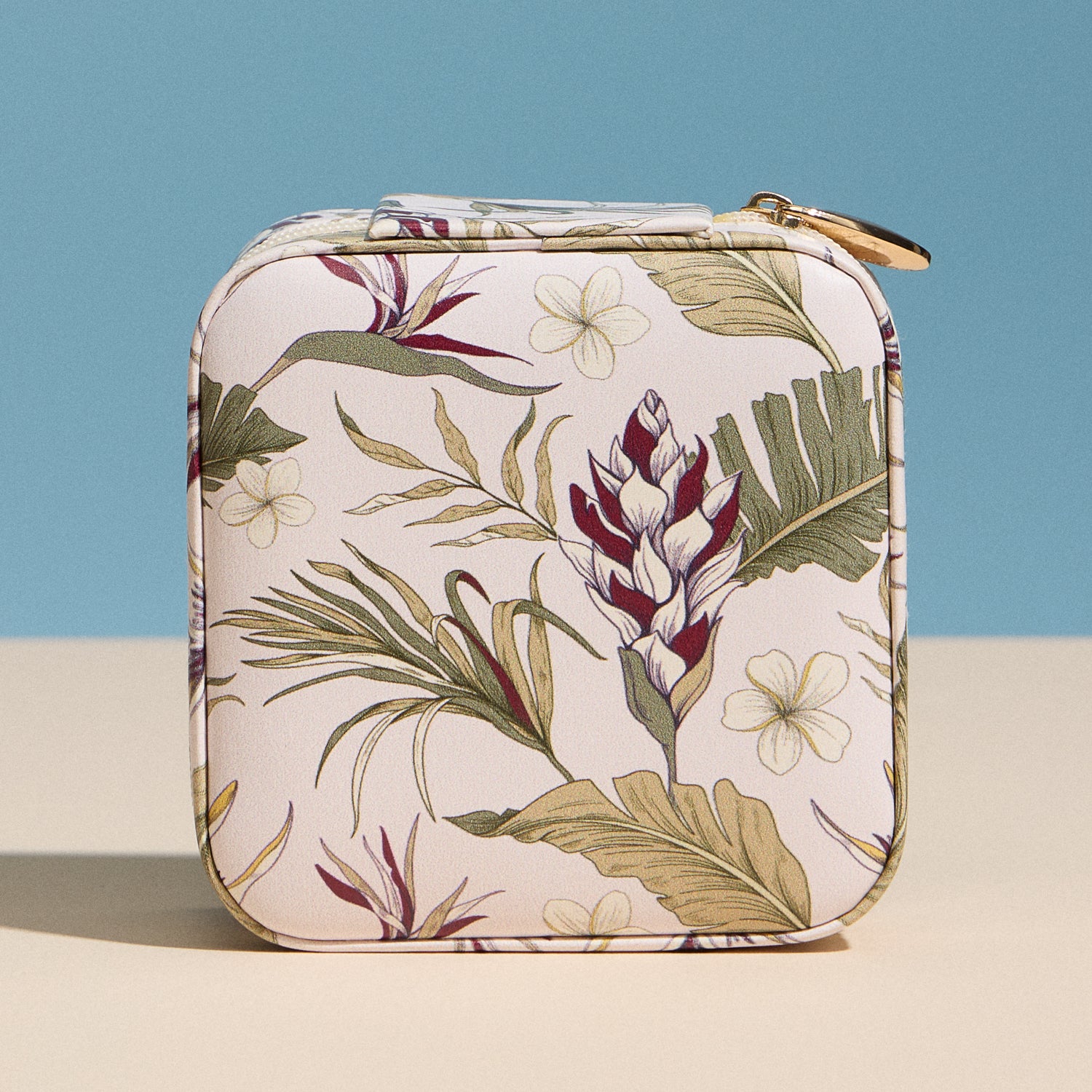 Botanical Floral Travel Jewelry Box