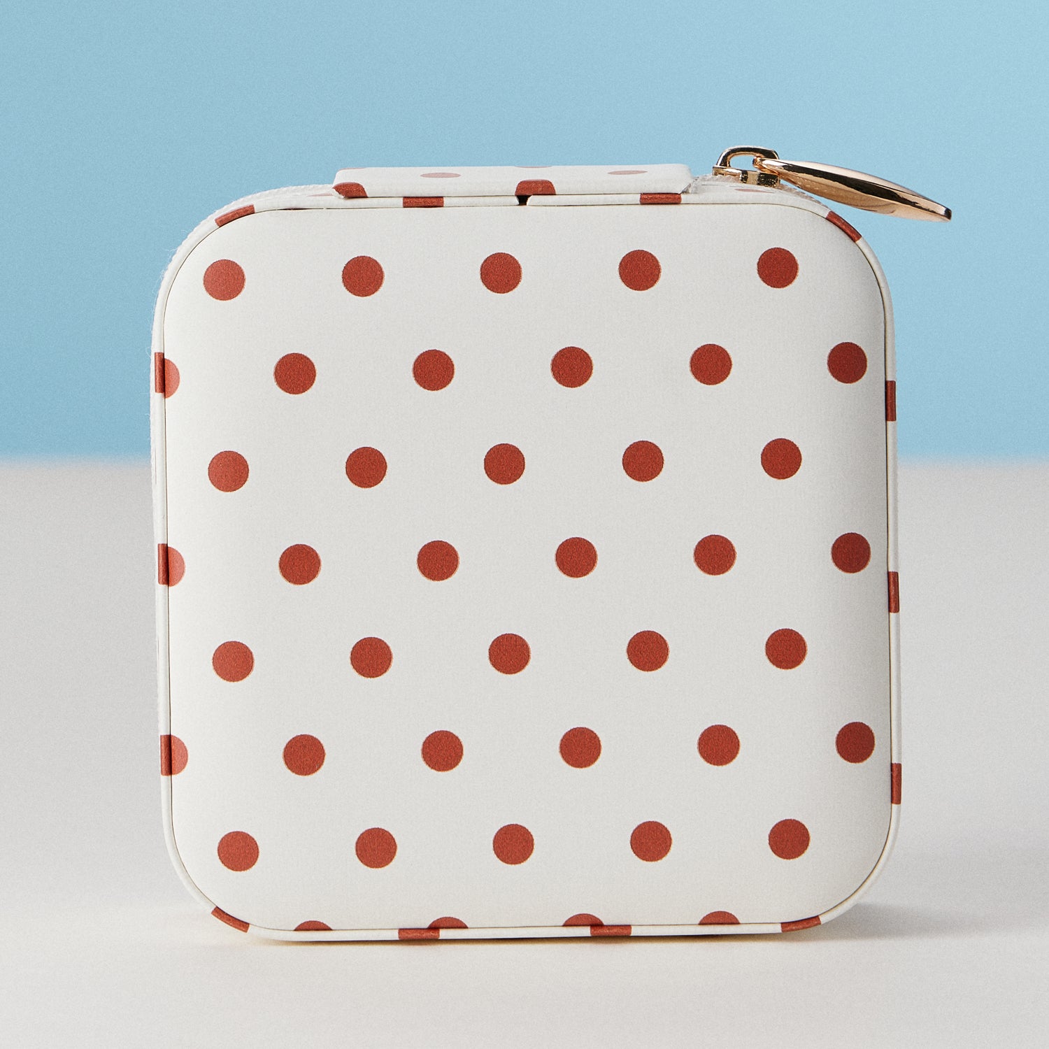 Faux Leather Novelty Print Travel Jewelry Box