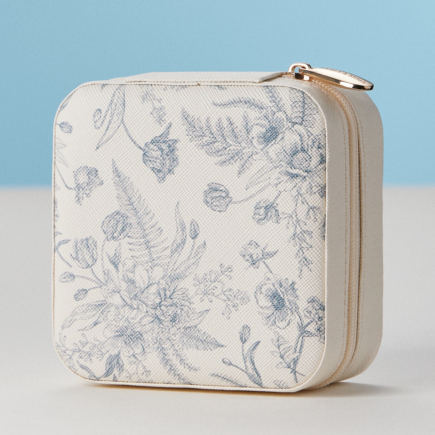 Faux Leather Novelty Print Travel Jewelry Box