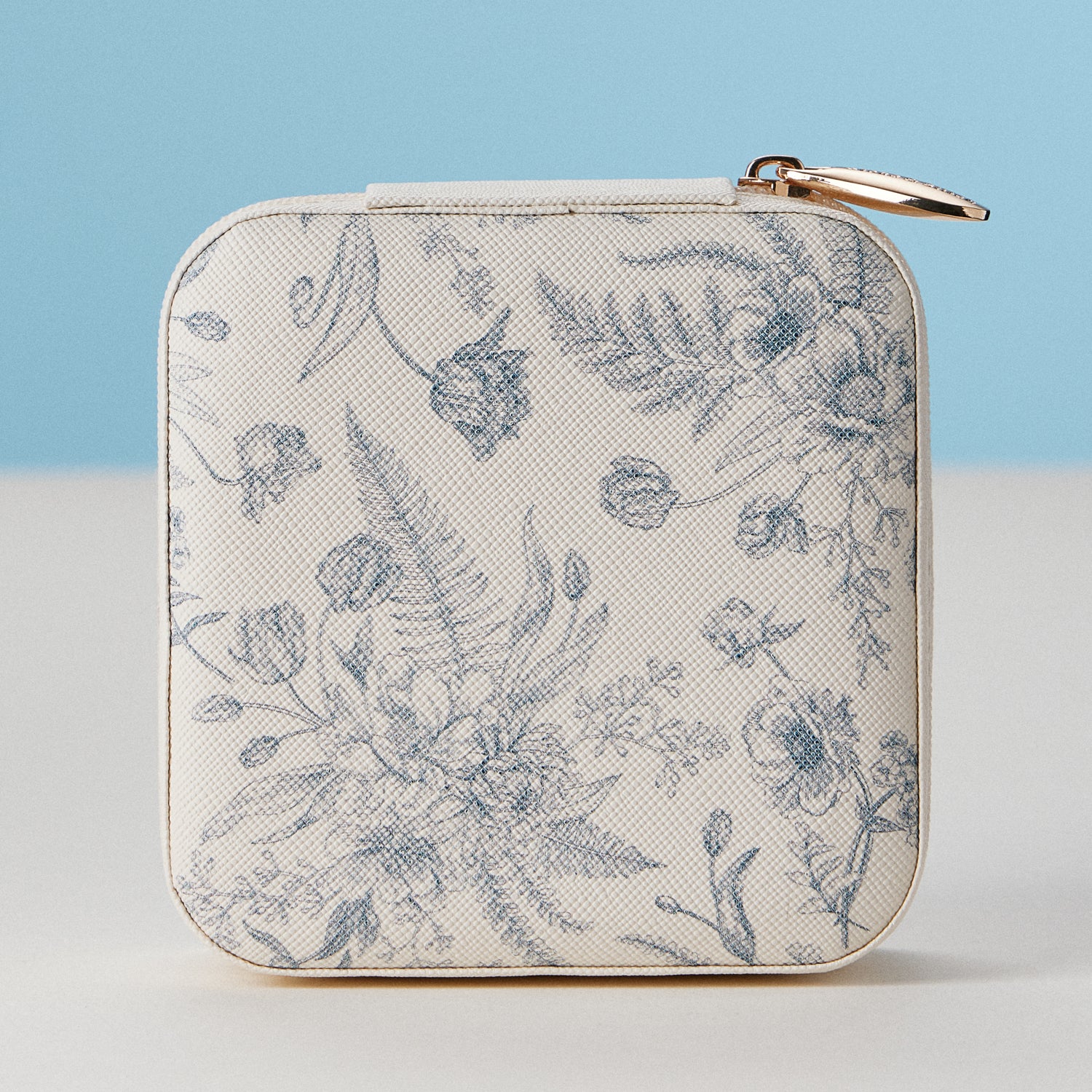 Faux Leather Novelty Print Travel Jewelry Box