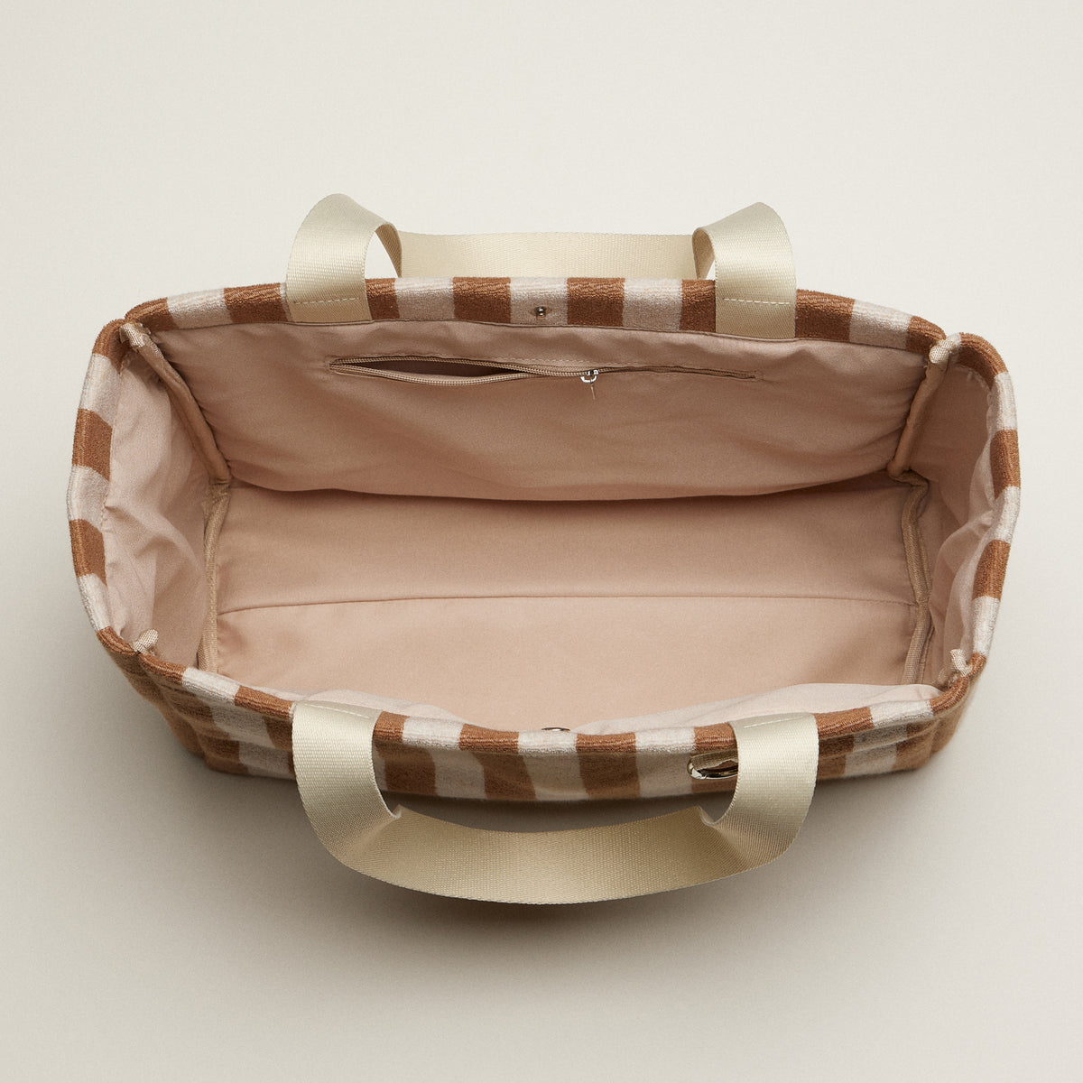 Striped Terry Mini Tote | Everyday Carryall Bag