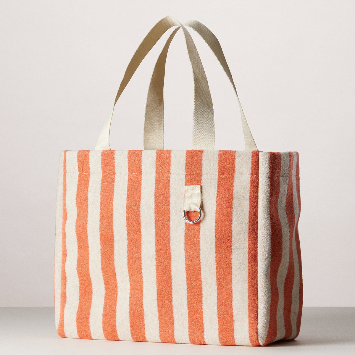 Striped Terry Mini Tote | Everyday Carryall Bag