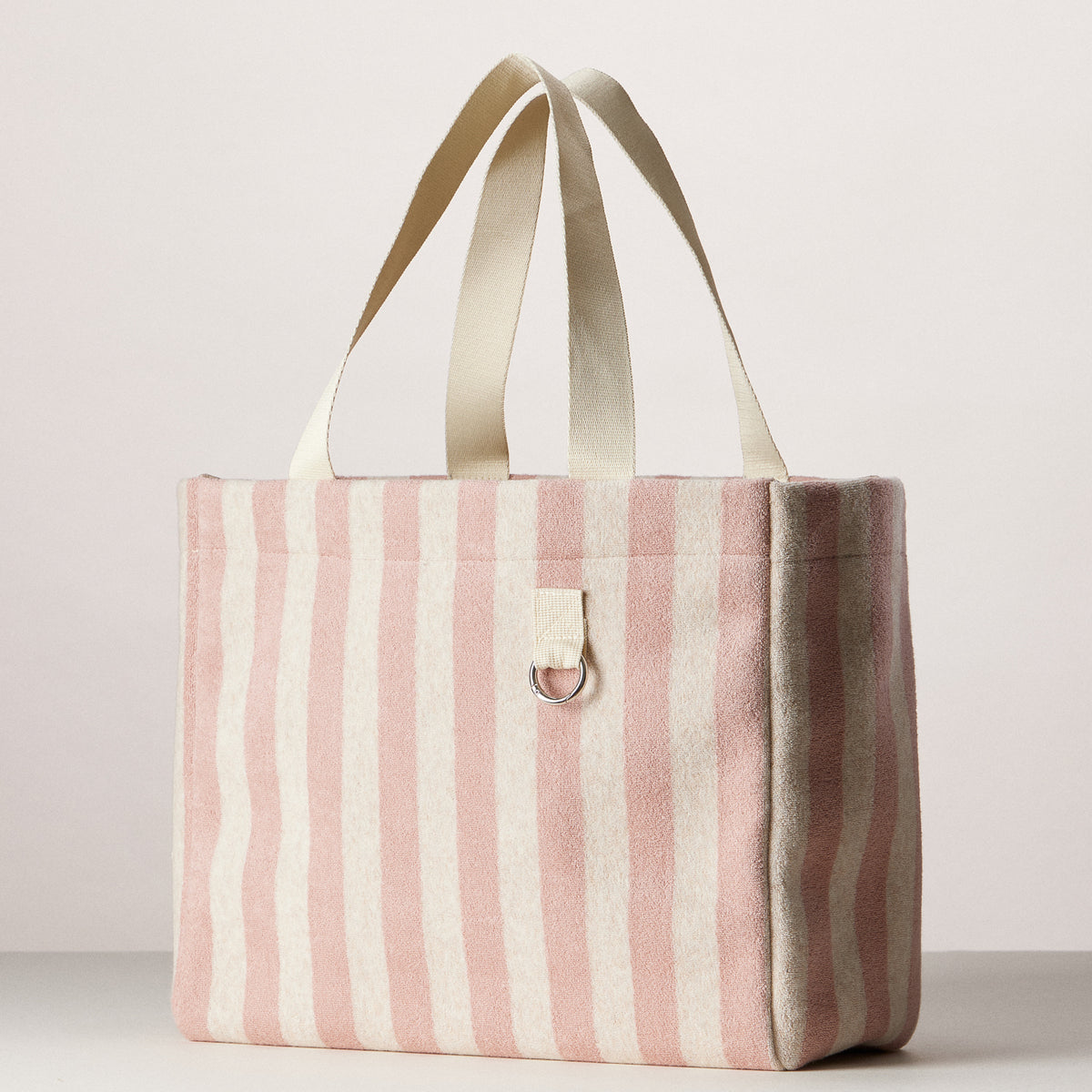 Striped Terry Mini Tote | Everyday Carryall Bag