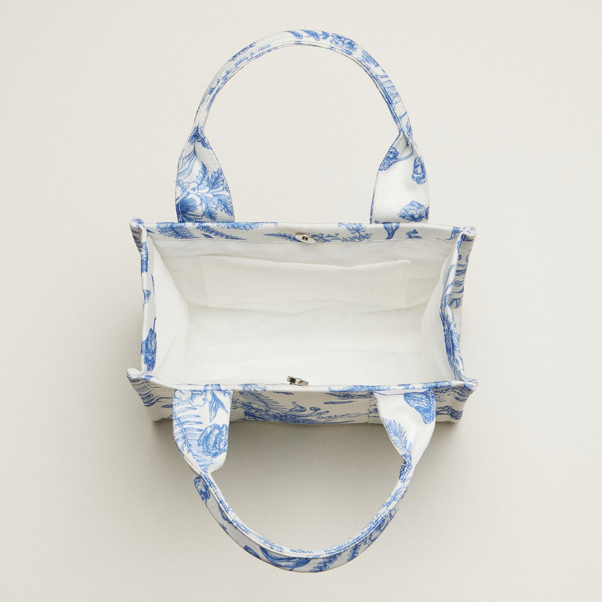 Floral Canvas Mini Tote | Everyday Carryall Bag