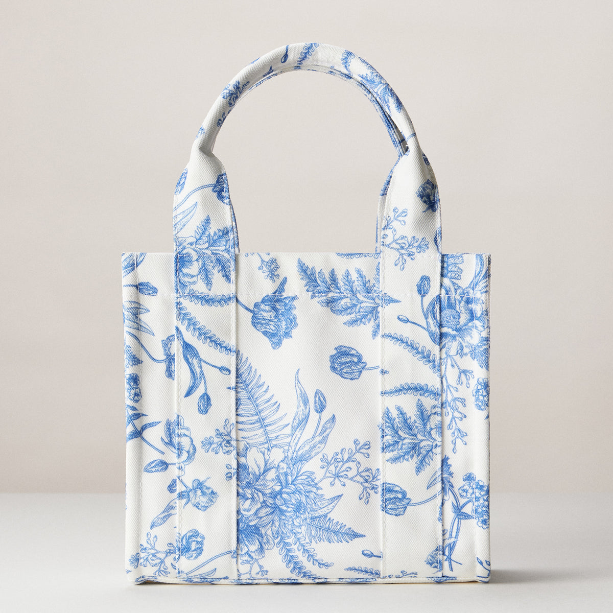 Floral Canvas Mini Tote | Everyday Carryall Bag