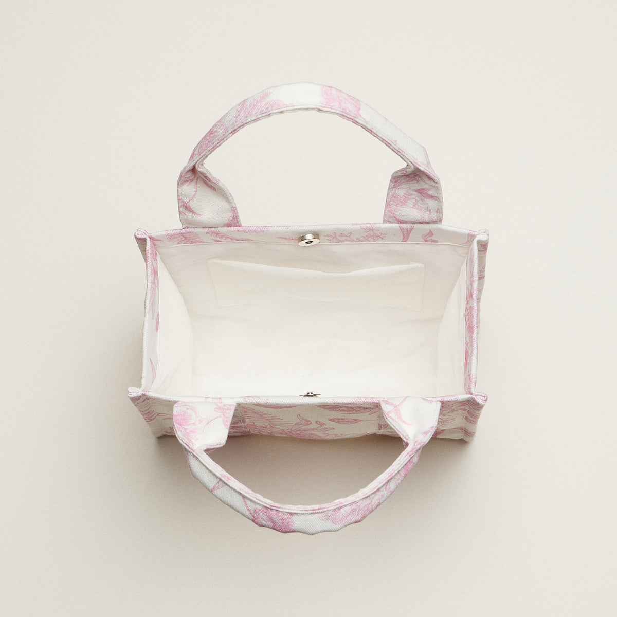 Floral Canvas Mini Tote | Everyday Carryall Bag