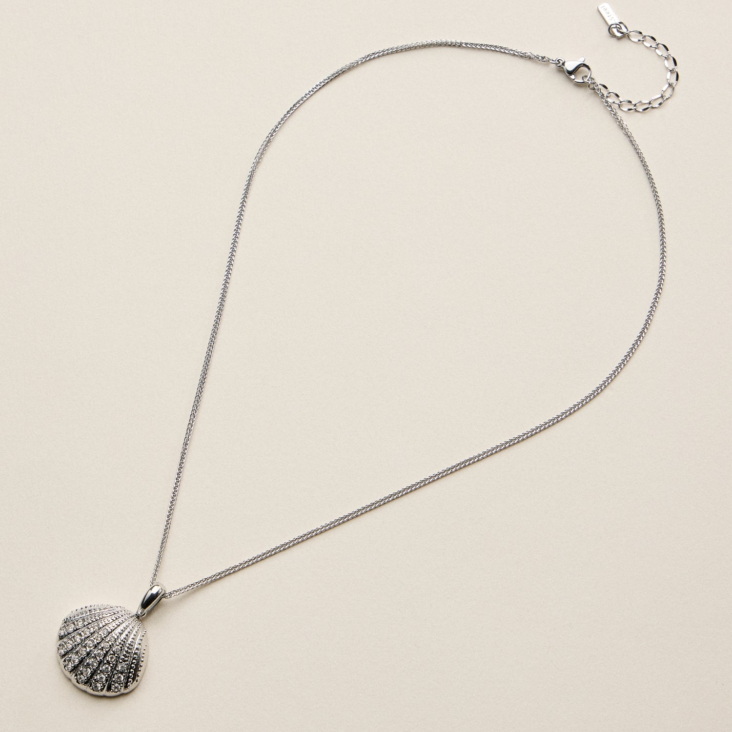 Stainless Steel Gold Coin Seashell Pendant Necklace