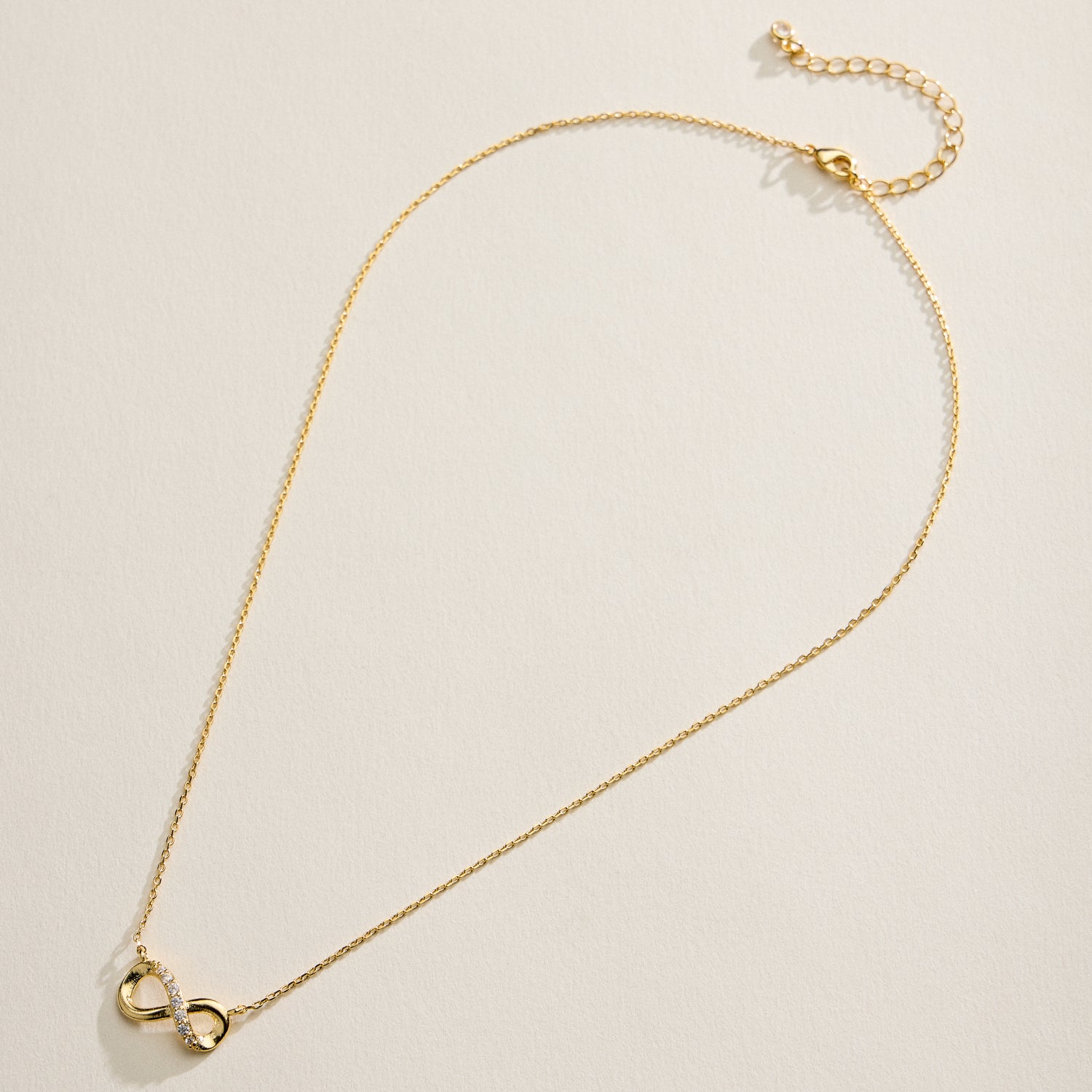 Gold Filled Infinity Crystal Necklace | Dainty