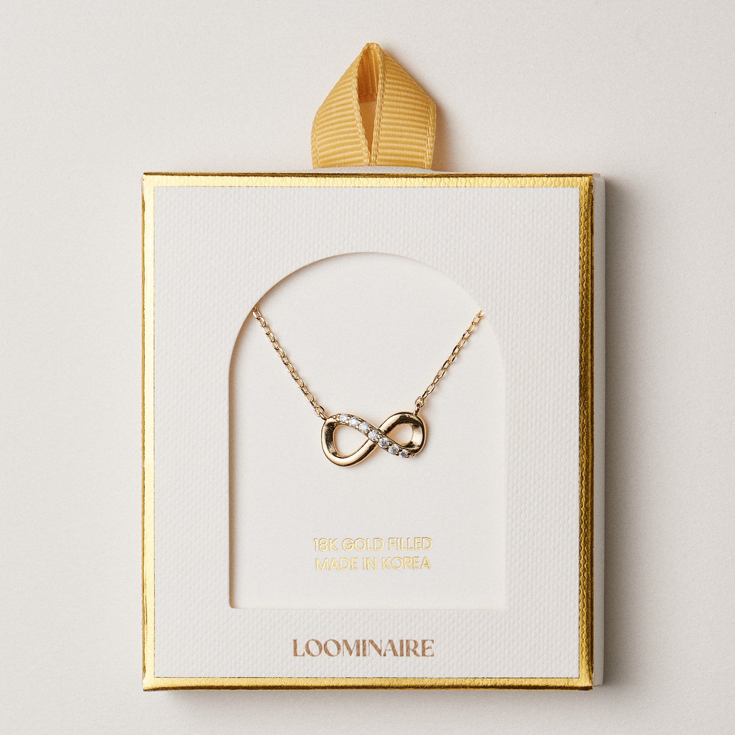 Gold Filled Infinity Crystal Necklace | Dainty