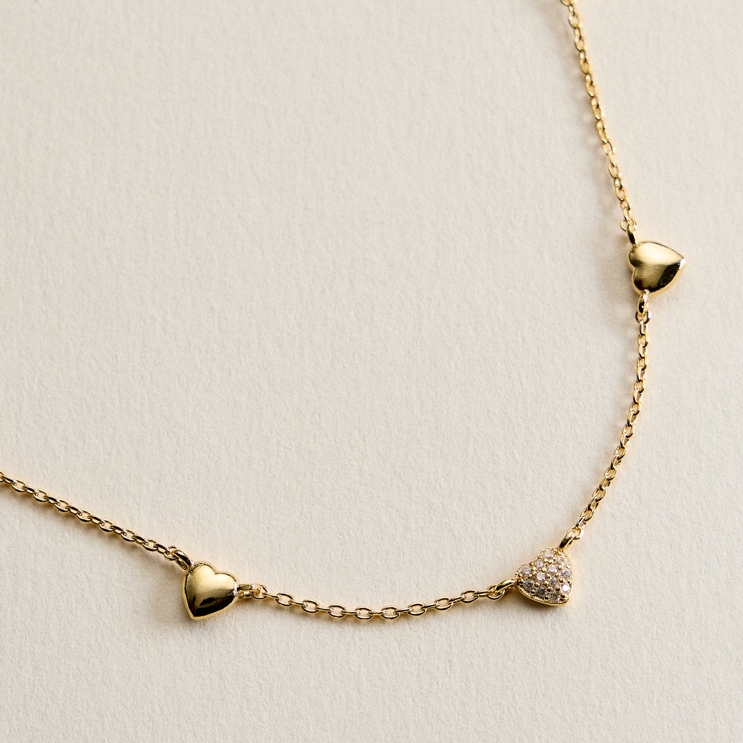 Gold Filled Heart Charm Necklace – Dainty Style