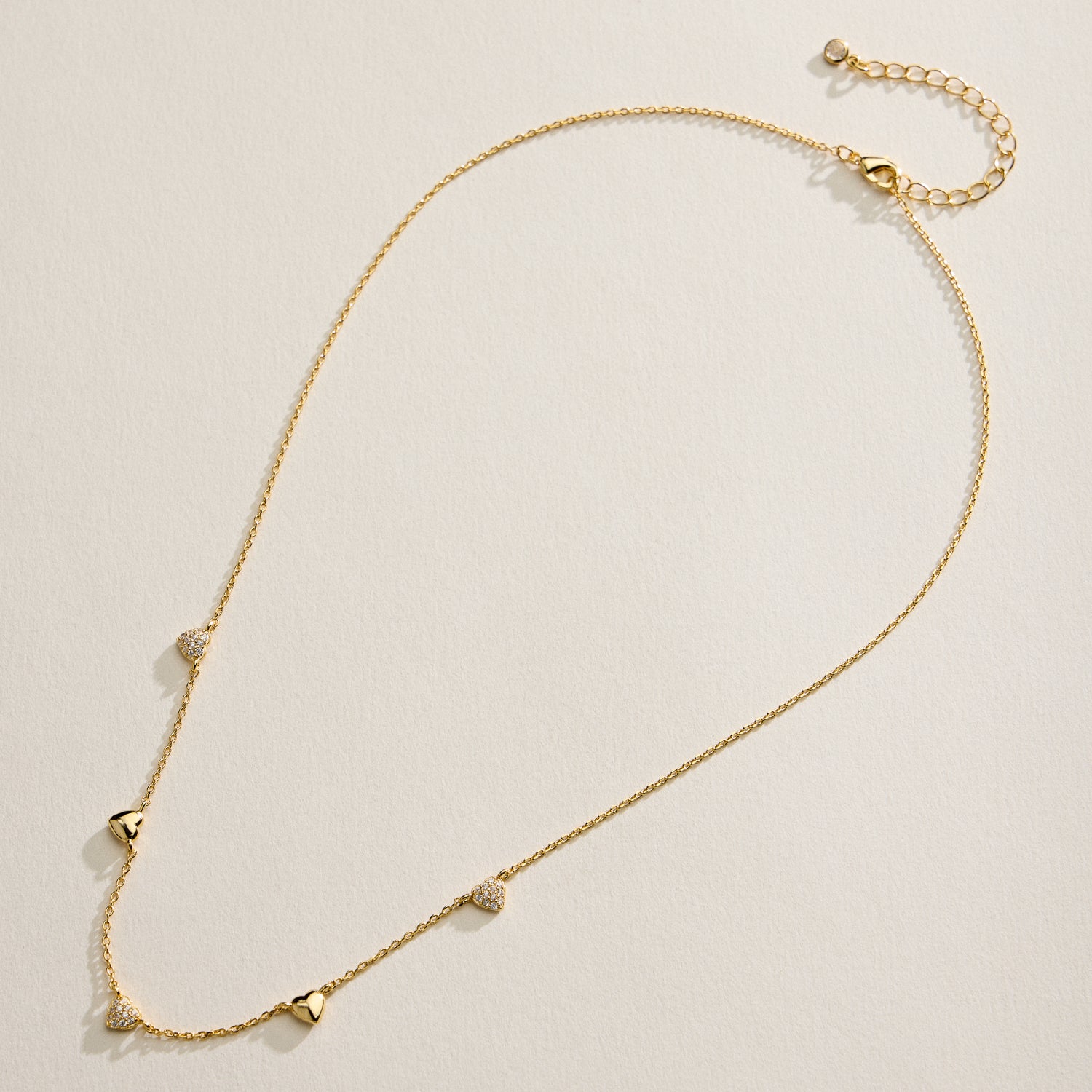 Gold Filled Heart Charm Necklace – Dainty Style