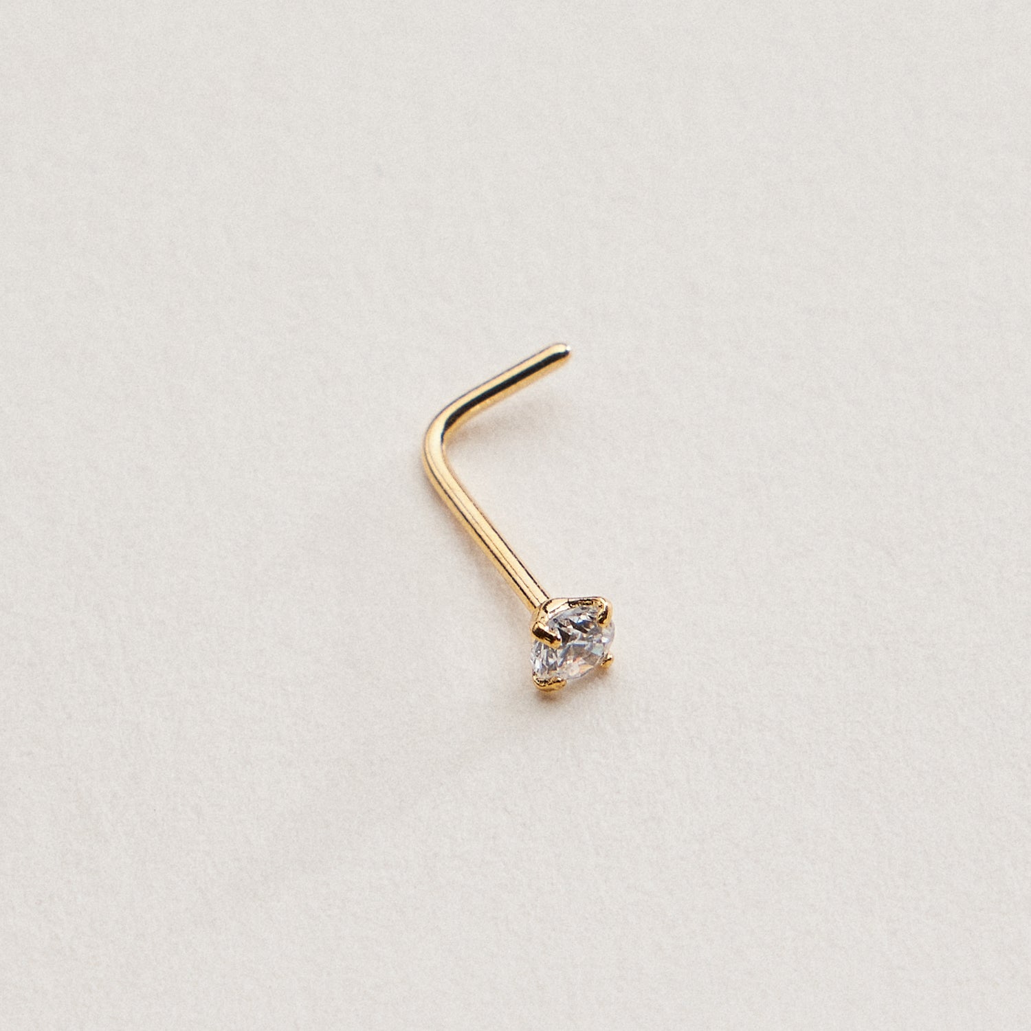CZ Solitaire Prong | Nose Stud