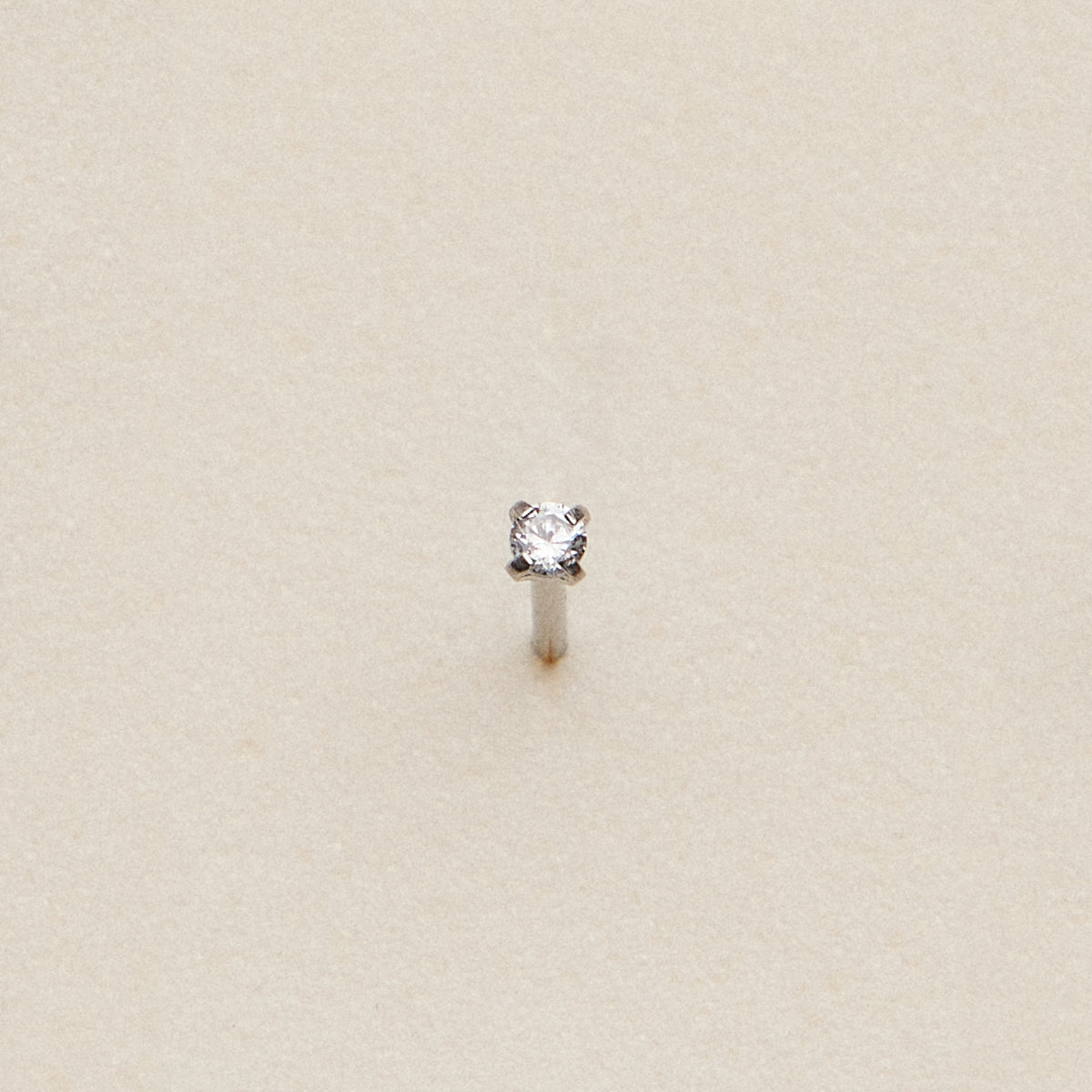 Mini CZ Prong | Nose Stud