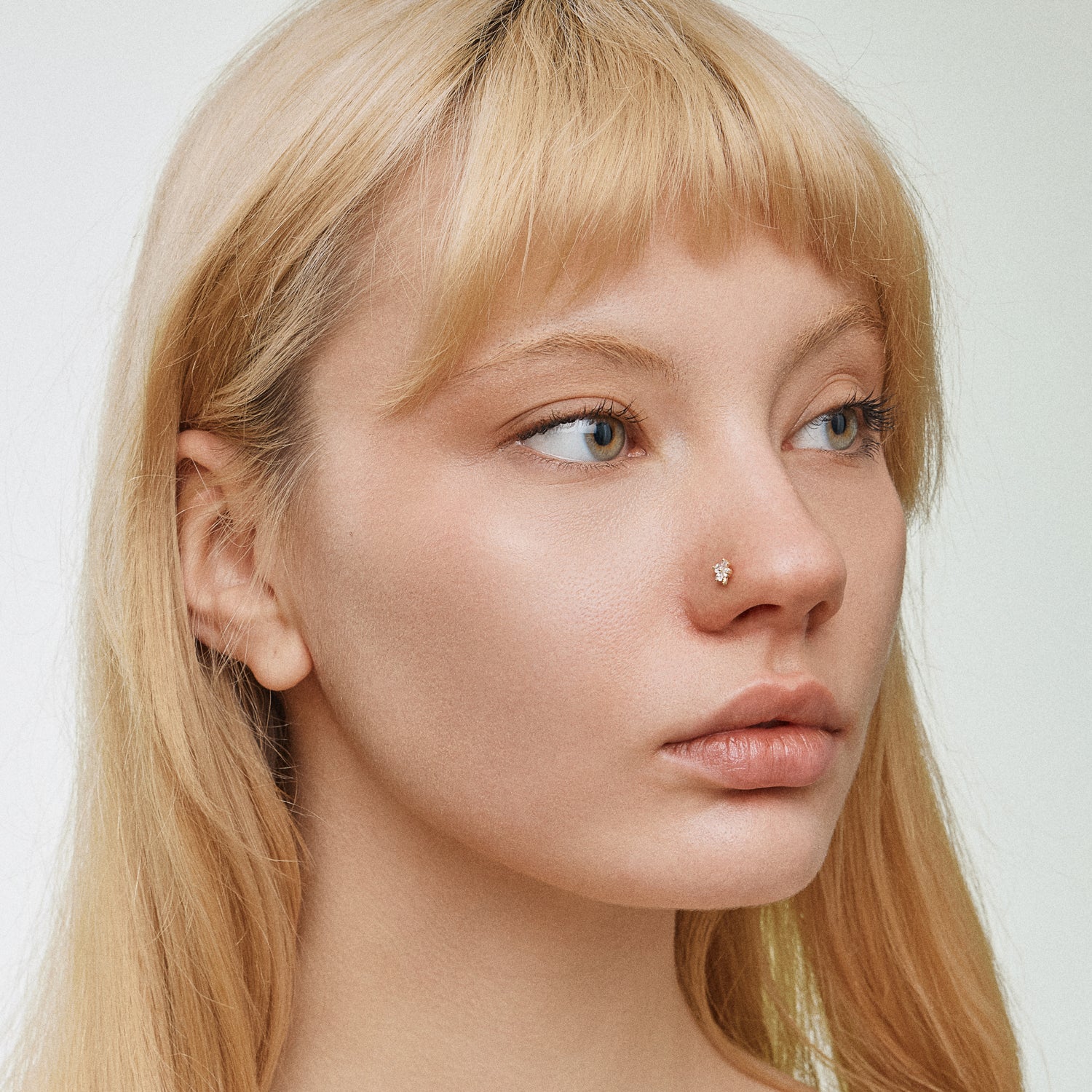 CZ Clover Flower | Nose Stud
