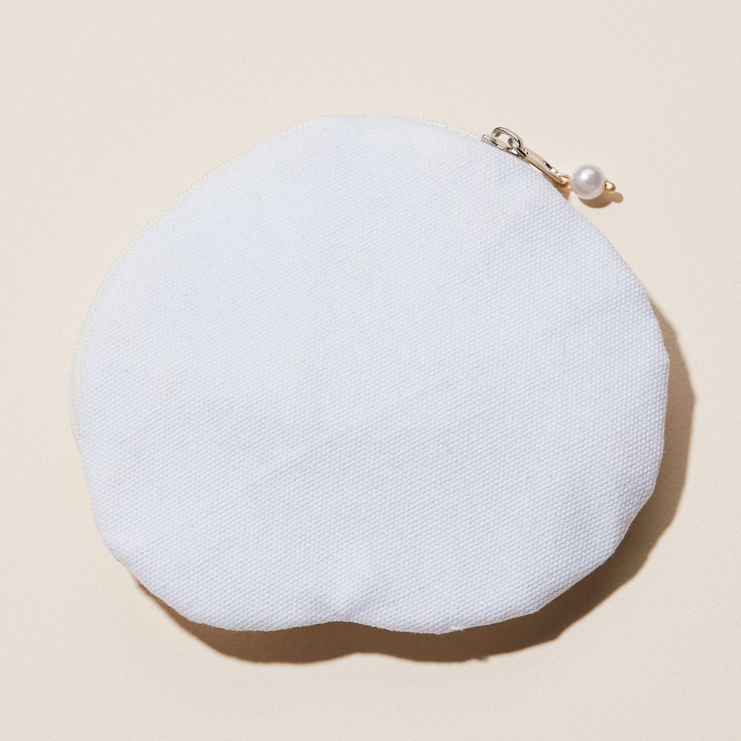 Beaded Spiral Seashell Coin Purse | Pearl Embellished Zip Pouch
