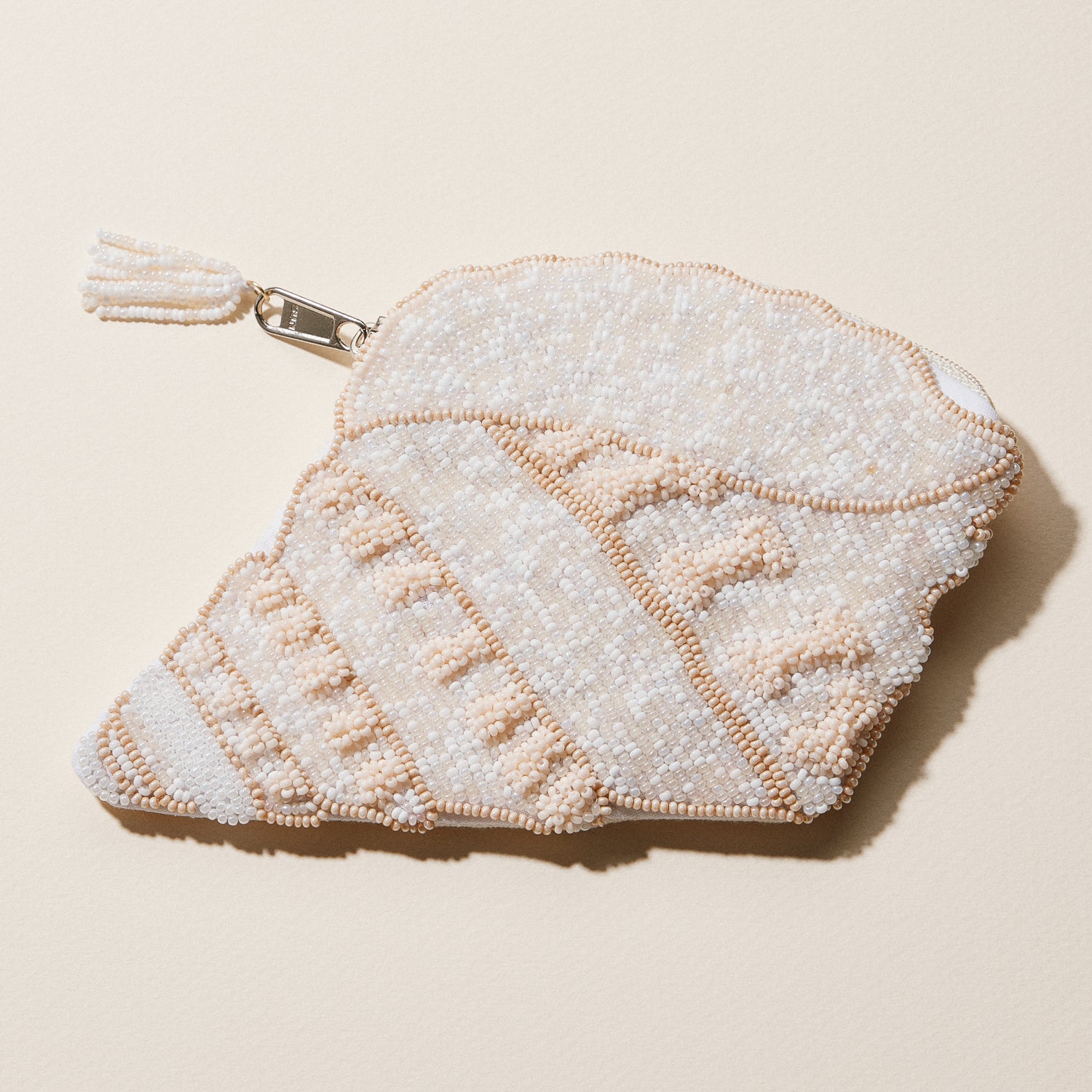 Beaded Sealife Coin Purse Collection | Coastal Shell Zip Pouch