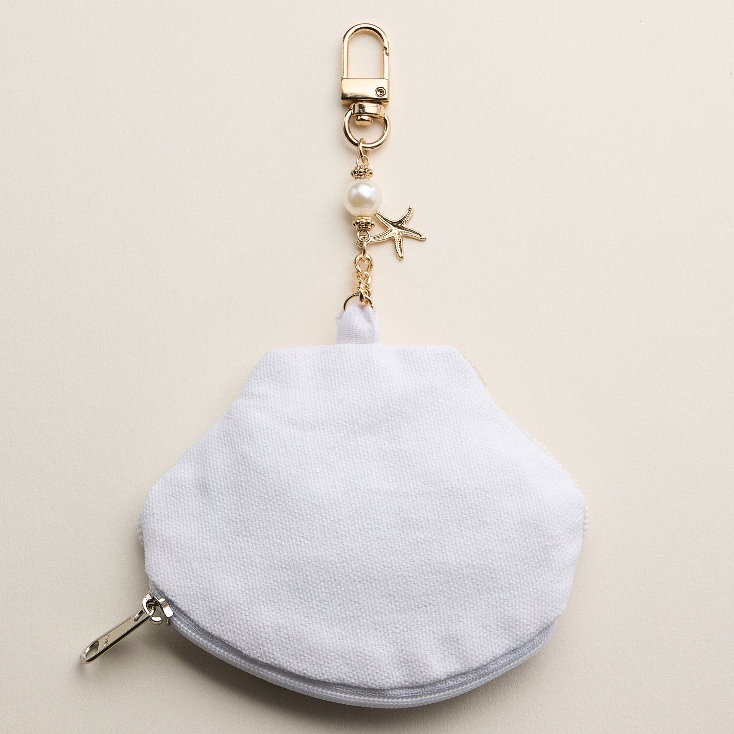 Beaded Seashell Coin Pouch Keychain – Hand-Beaded Shell Mini Purse