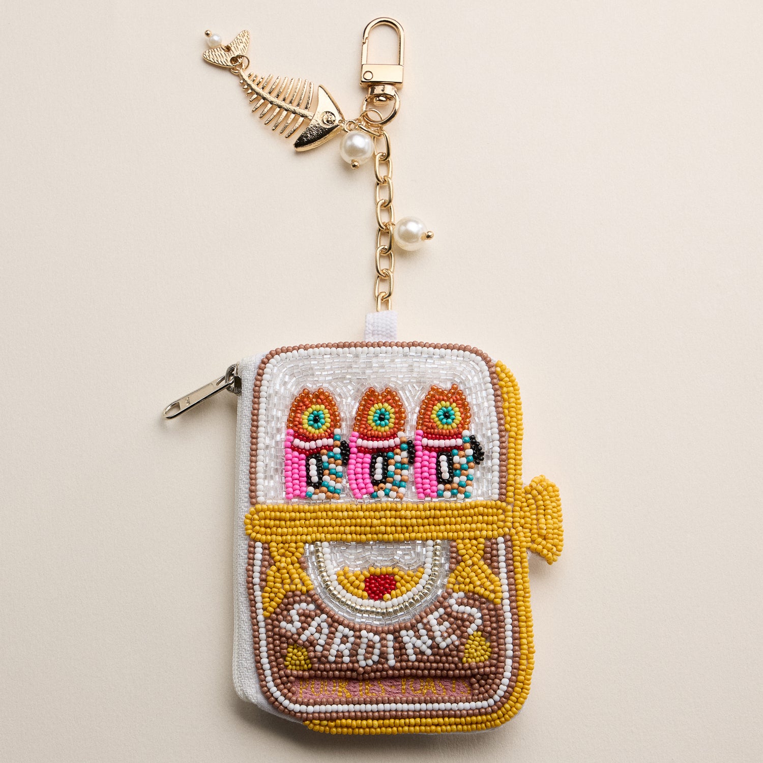 Beaded Sealife Coin Purse Collection | Coastal Shell Zip Pouch