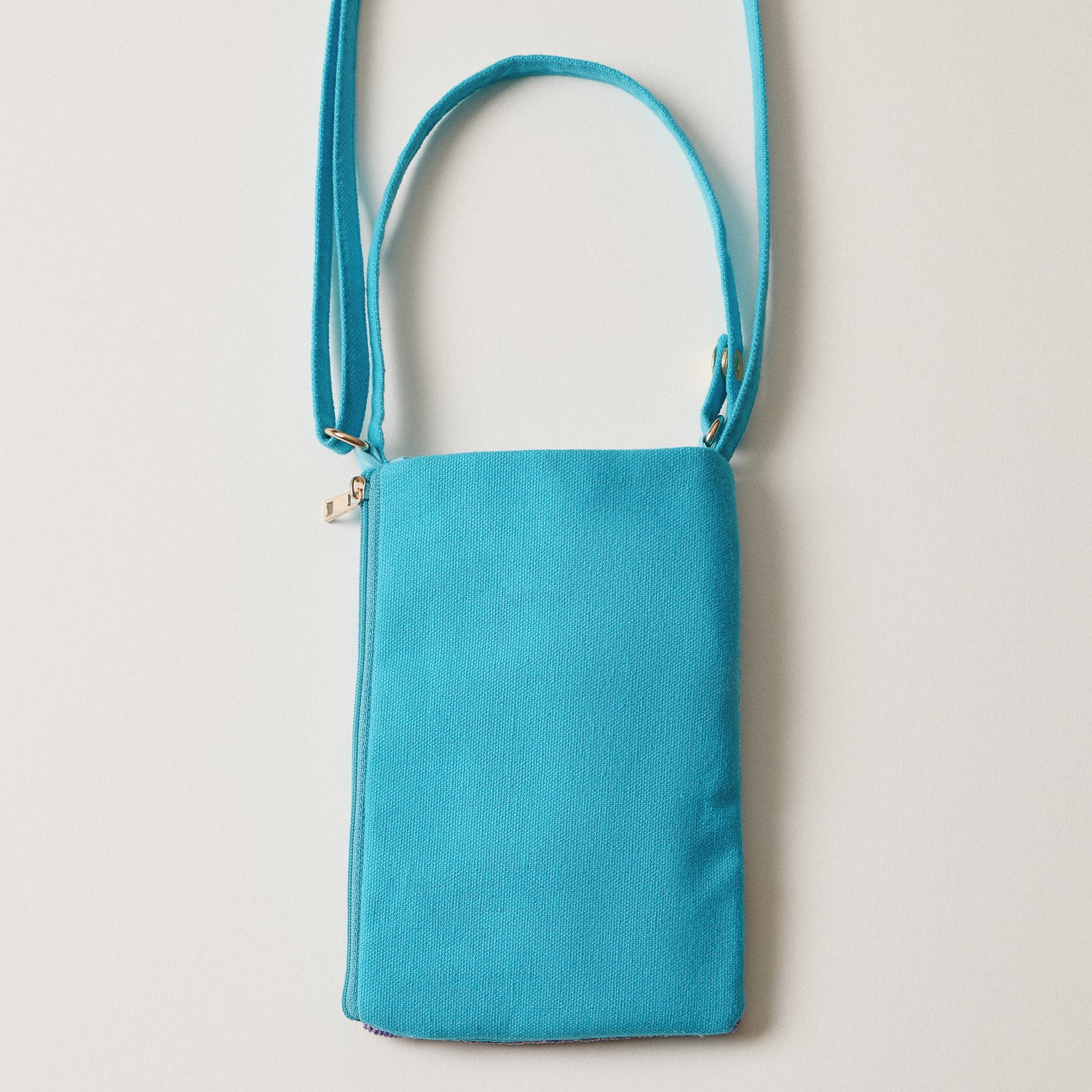 Seed Beaded Tropical Crossbody Phone Bag | Multifunctional Zipper Bag