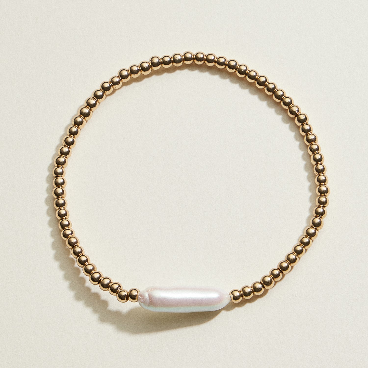 Gold and Pearl Mix Stackable Bracelet Set | Stackable Jewelry