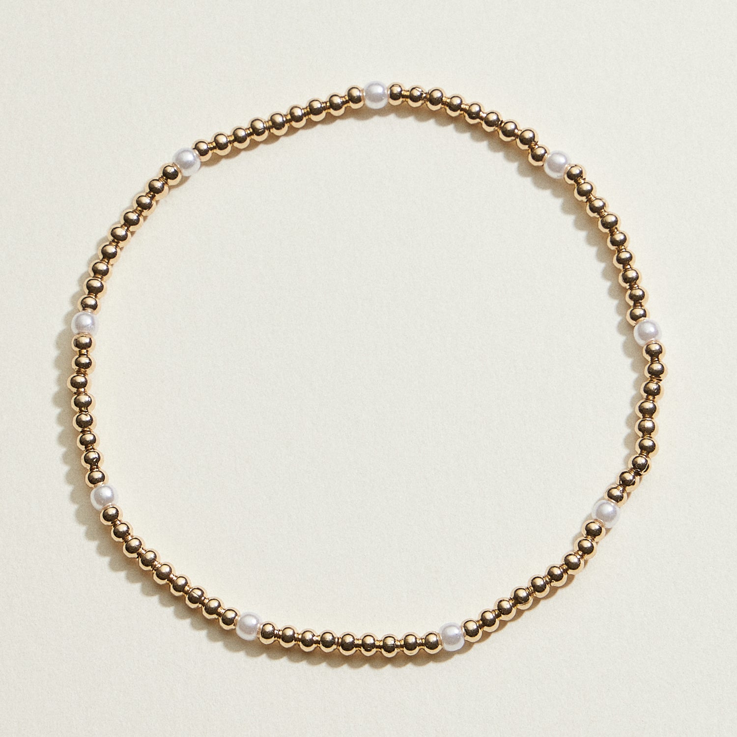 Beaded Stretch Bracelet Set with Pearl Accent | Stackable Jewelry