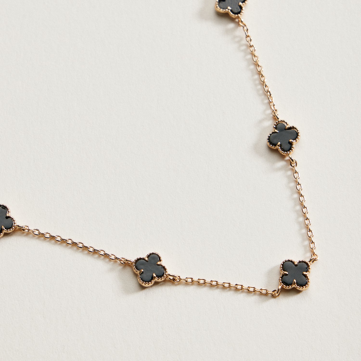 Mini Quatrefoil Station Bracelet | Delicate Multi Charm Jewelry