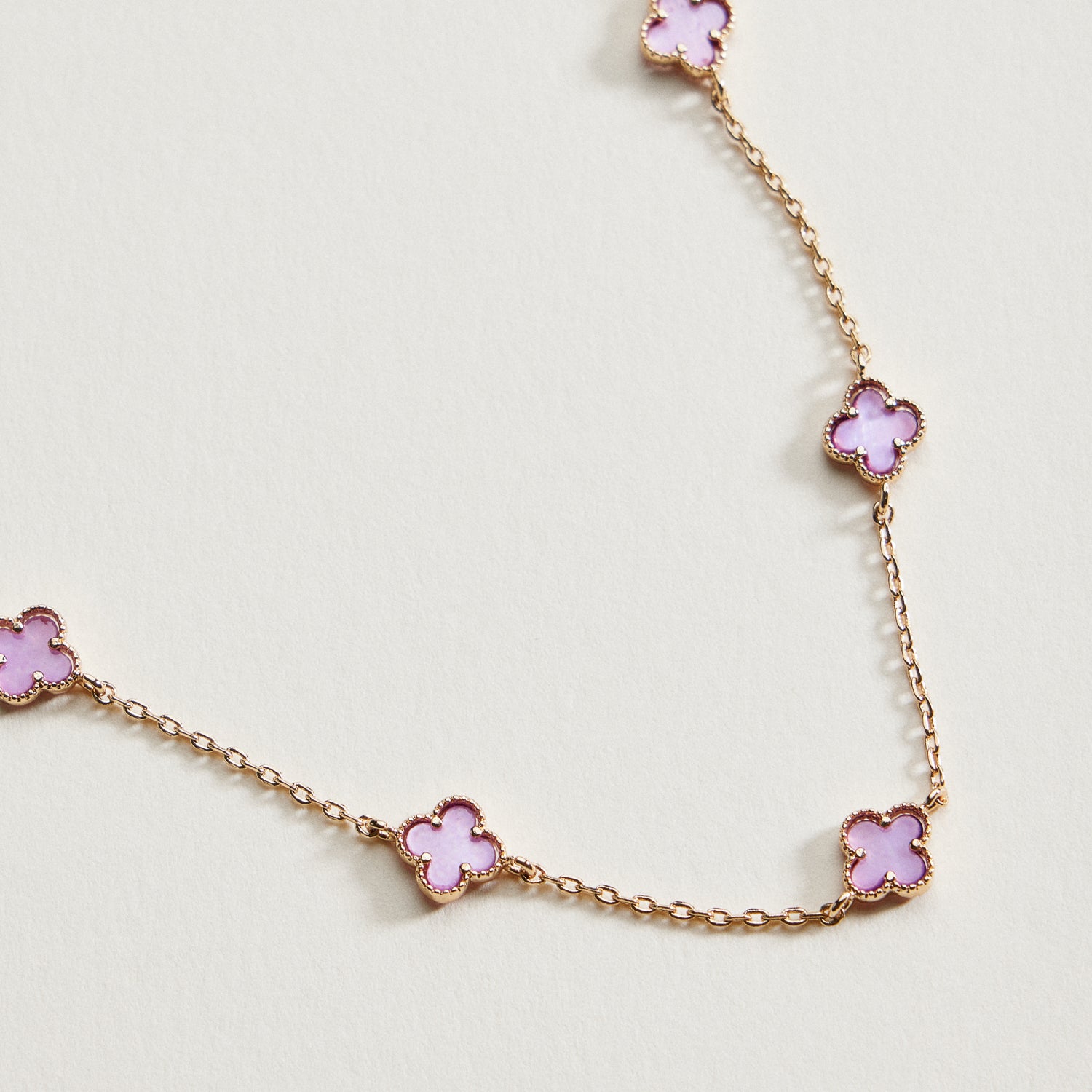 Mini Quatrefoil Station Bracelet | Delicate Multi Charm Jewelry