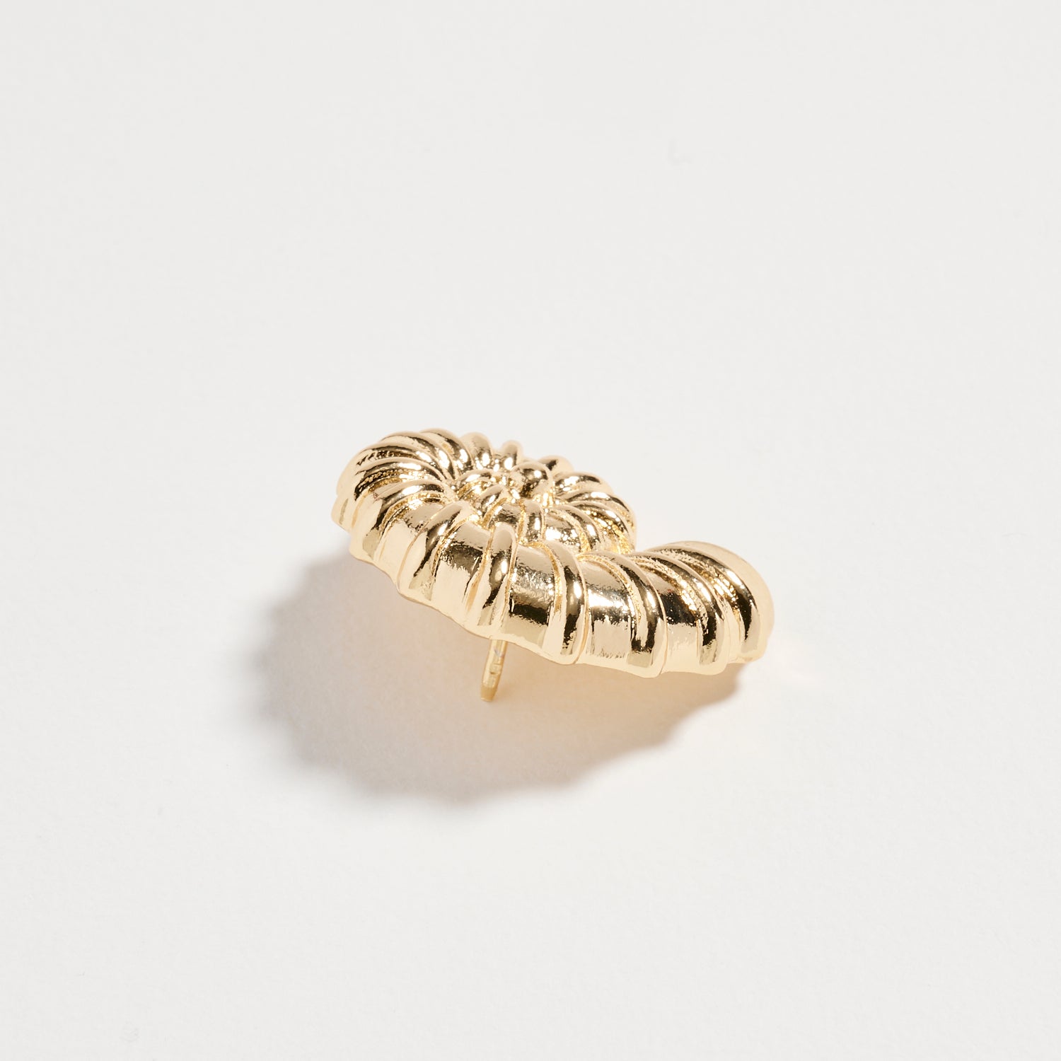 Gold Nautilus Shell Brooch Pin – Vintage Inspired Spiral Statement Lapel Pin - Frem