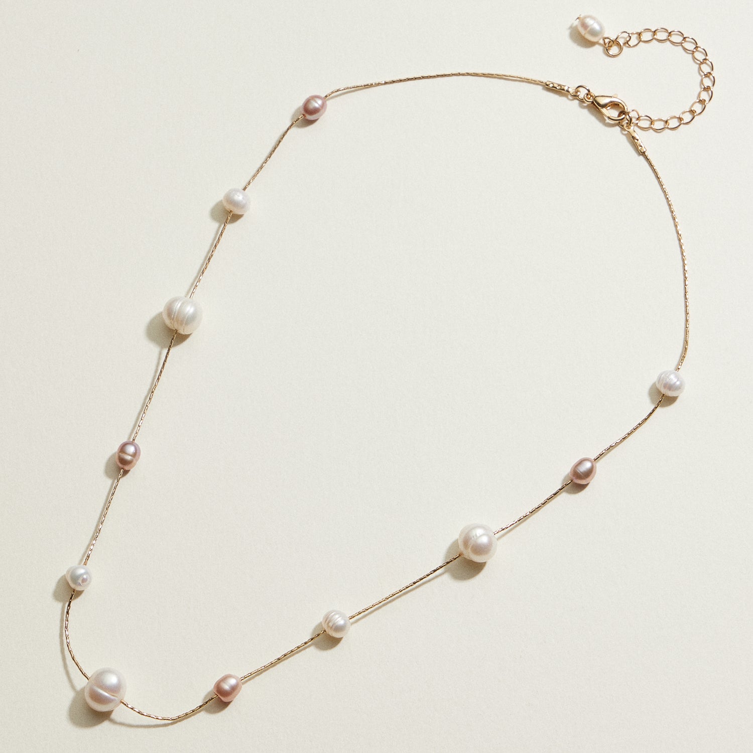 Freshwater Pearl Confetti Station Necklace | Pearl Jewelry