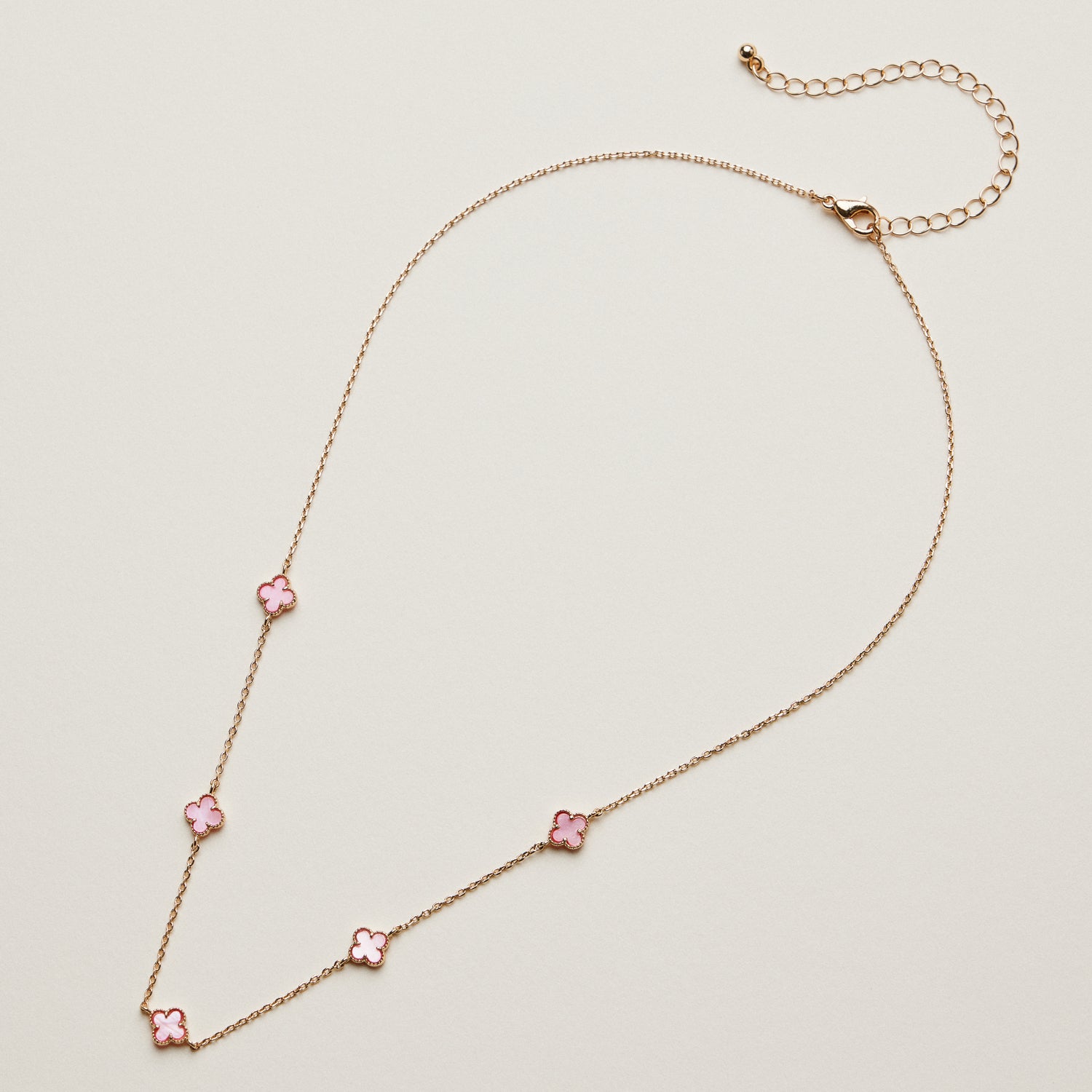 Mini Quatrefoil Station Necklace | Multi Charm Jewelry