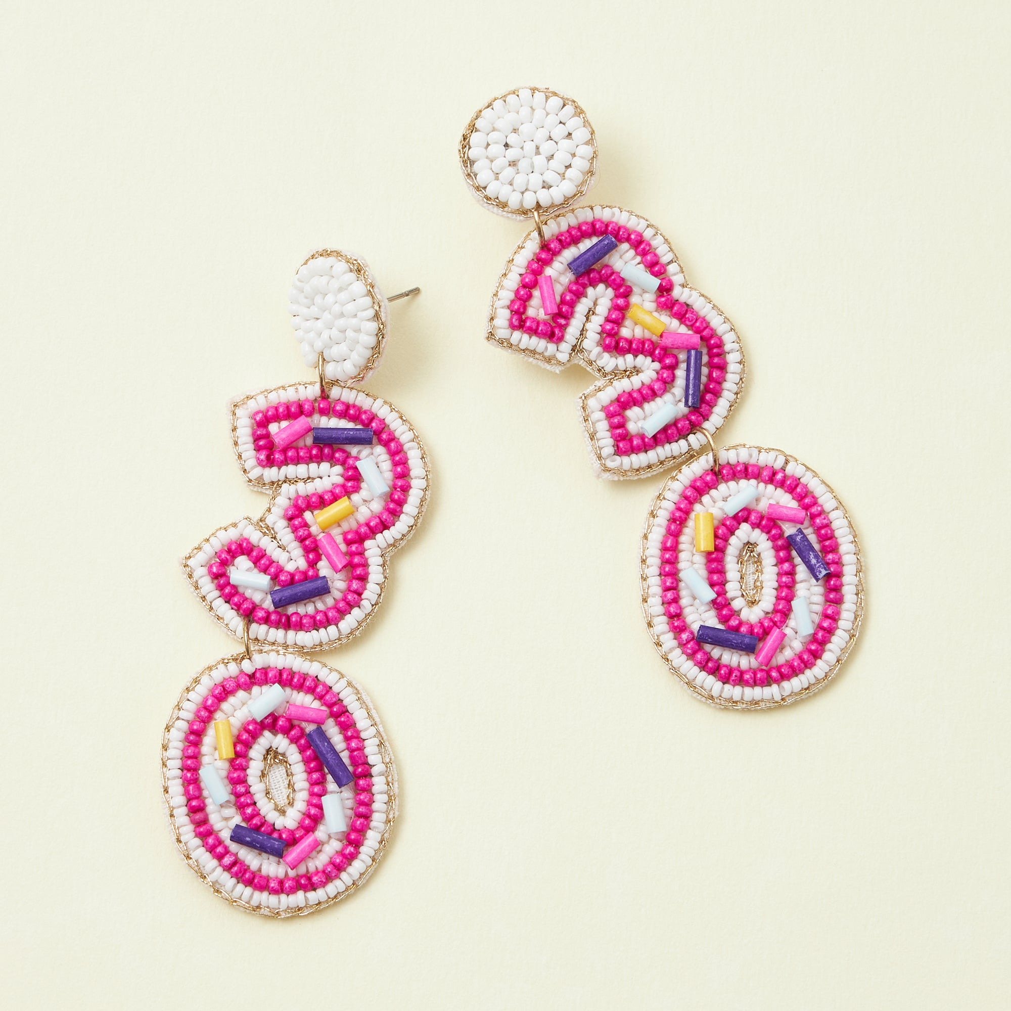 Birthday Celebration Seed Bead Earrings