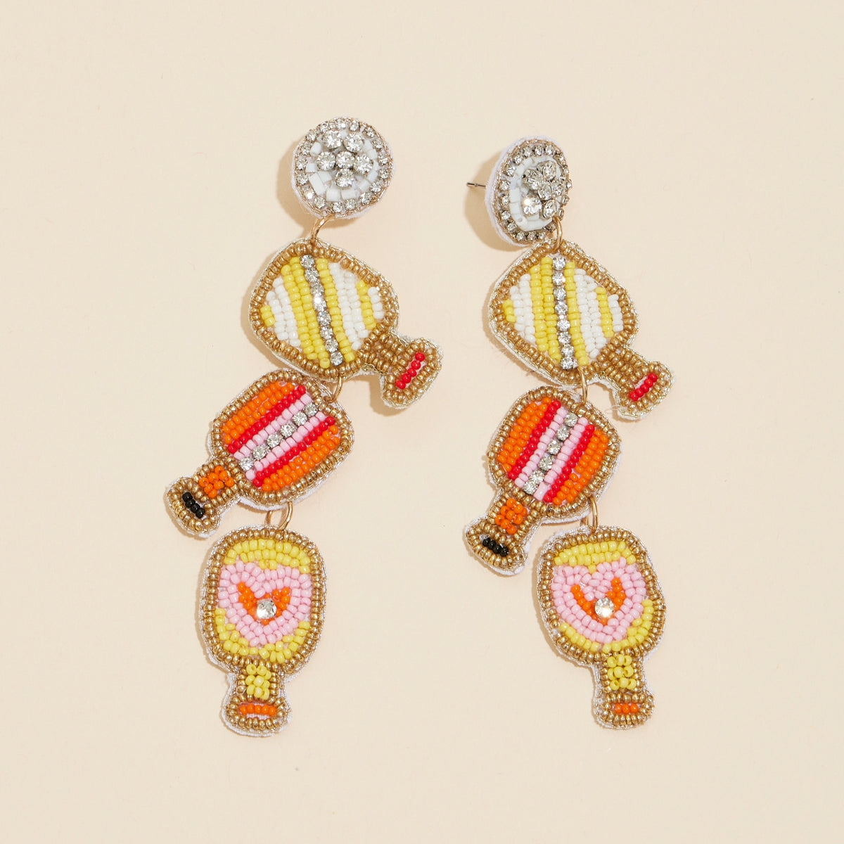 Elegant Sports Rocket Seed Beaded Dangling | Earrings