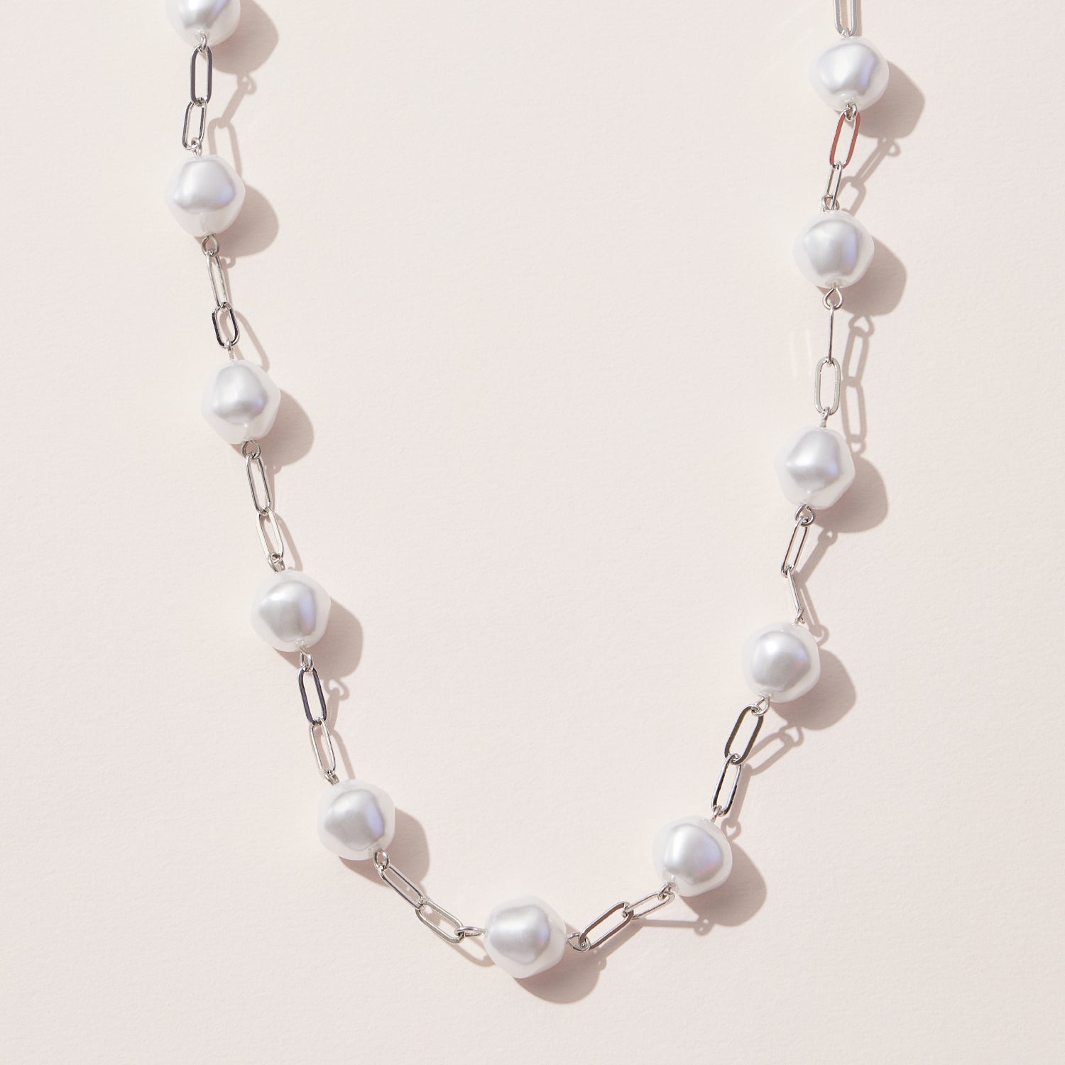 Pearl Station Necklace