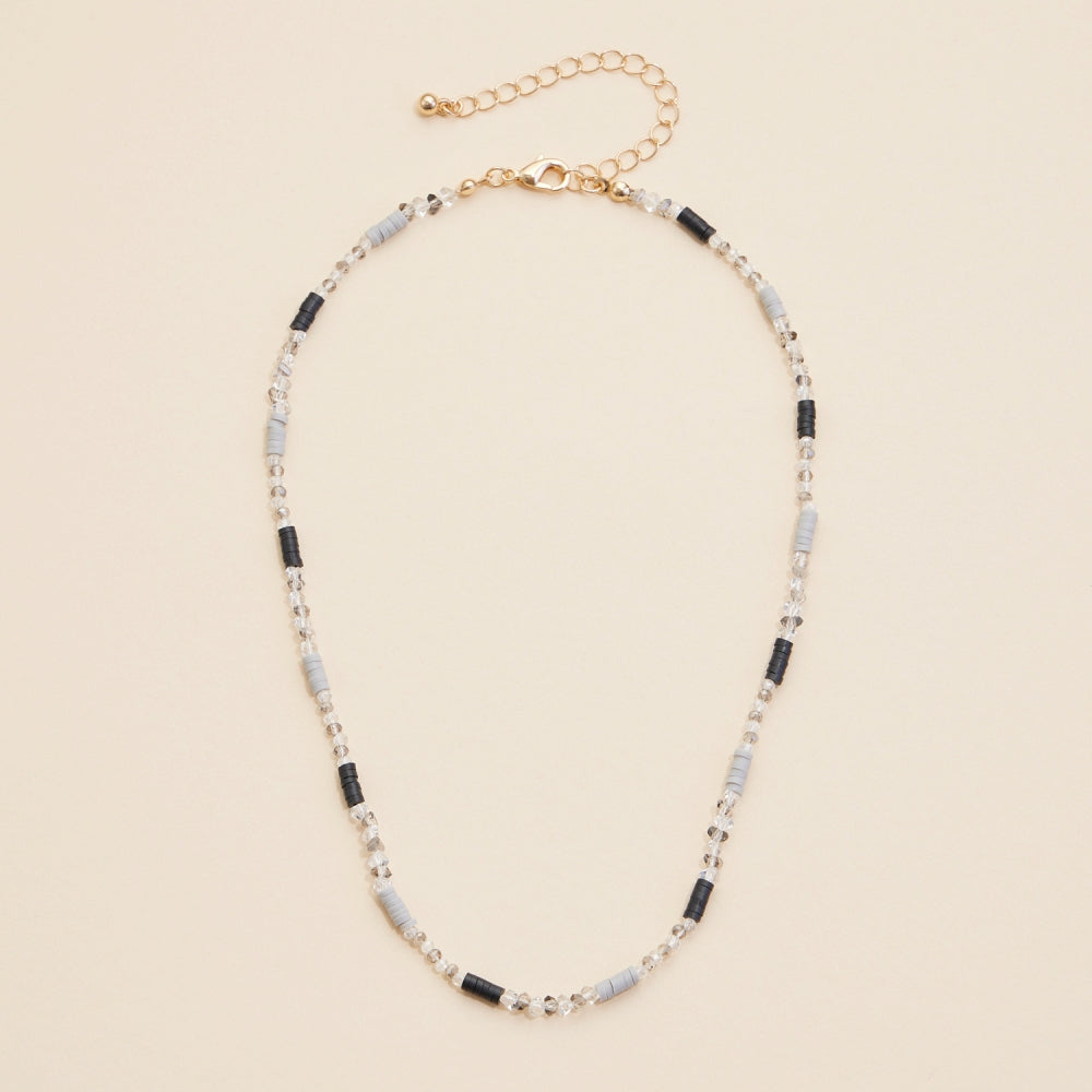Simple Glass Beaded Necklace - Frem