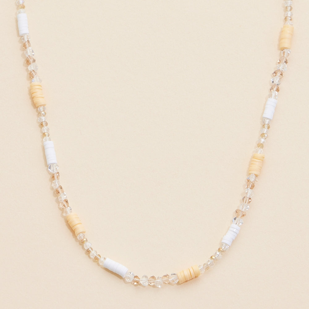 Simple Glass Beaded Necklace - Frem