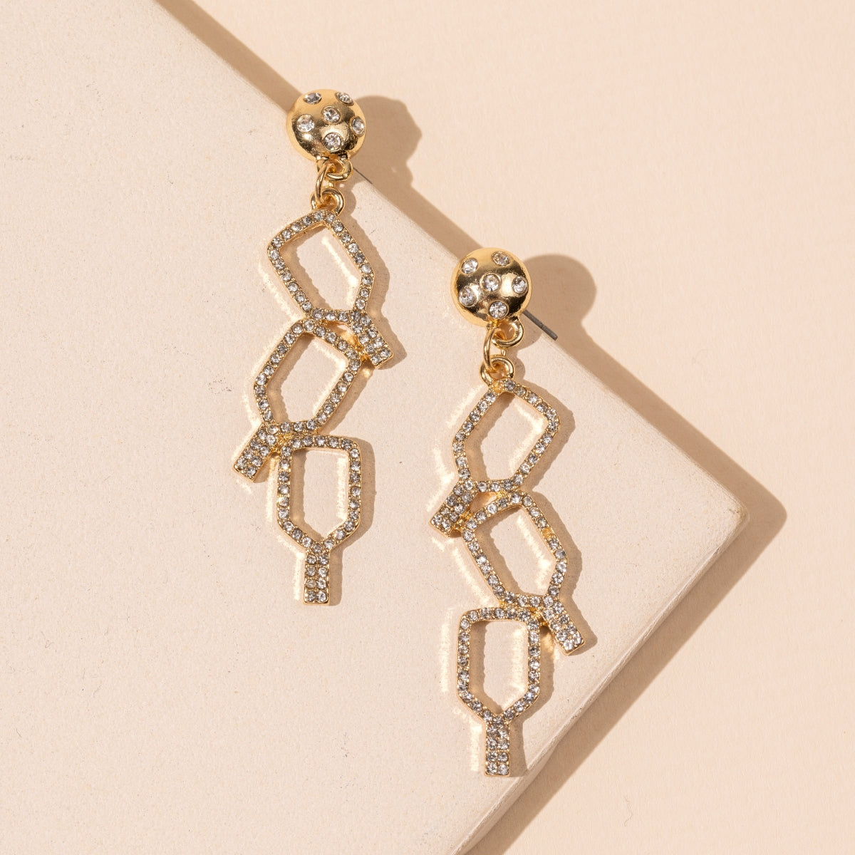 Linked Pickleball 18K Gold-Plated | Earrings