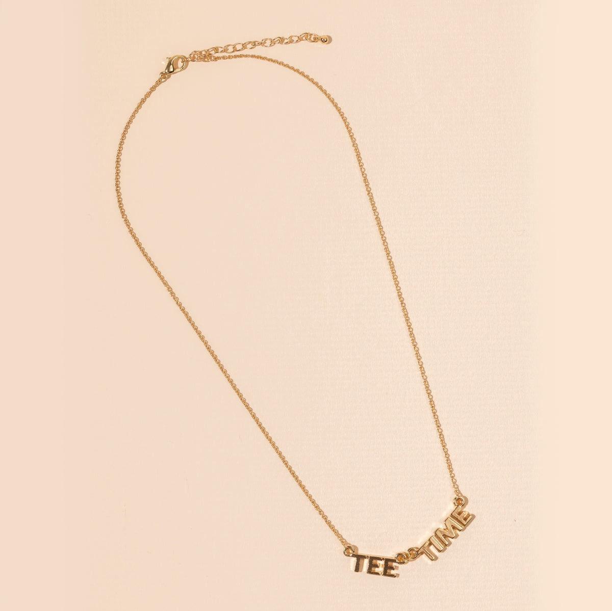 "Tee Time" 18K Gold Plated Short Necklace