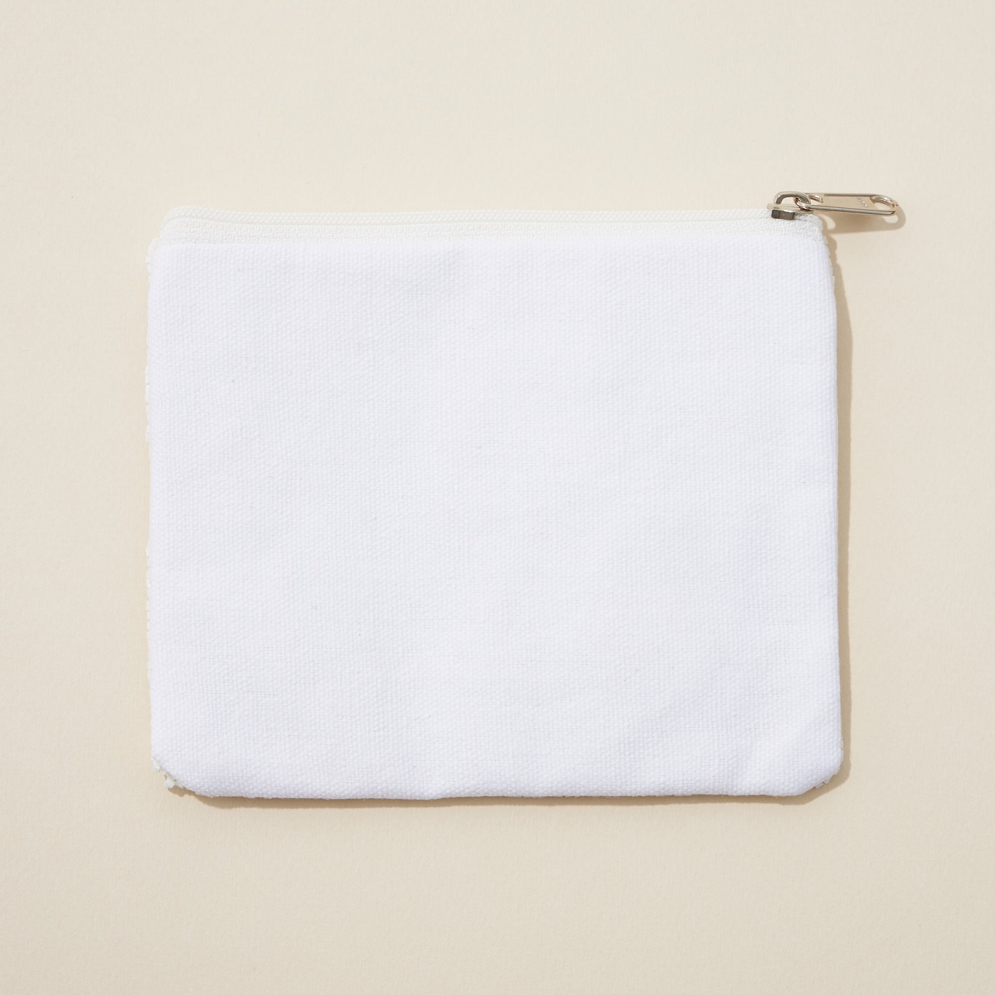 BRIDE Seed Bead Canvas Coin Pouch