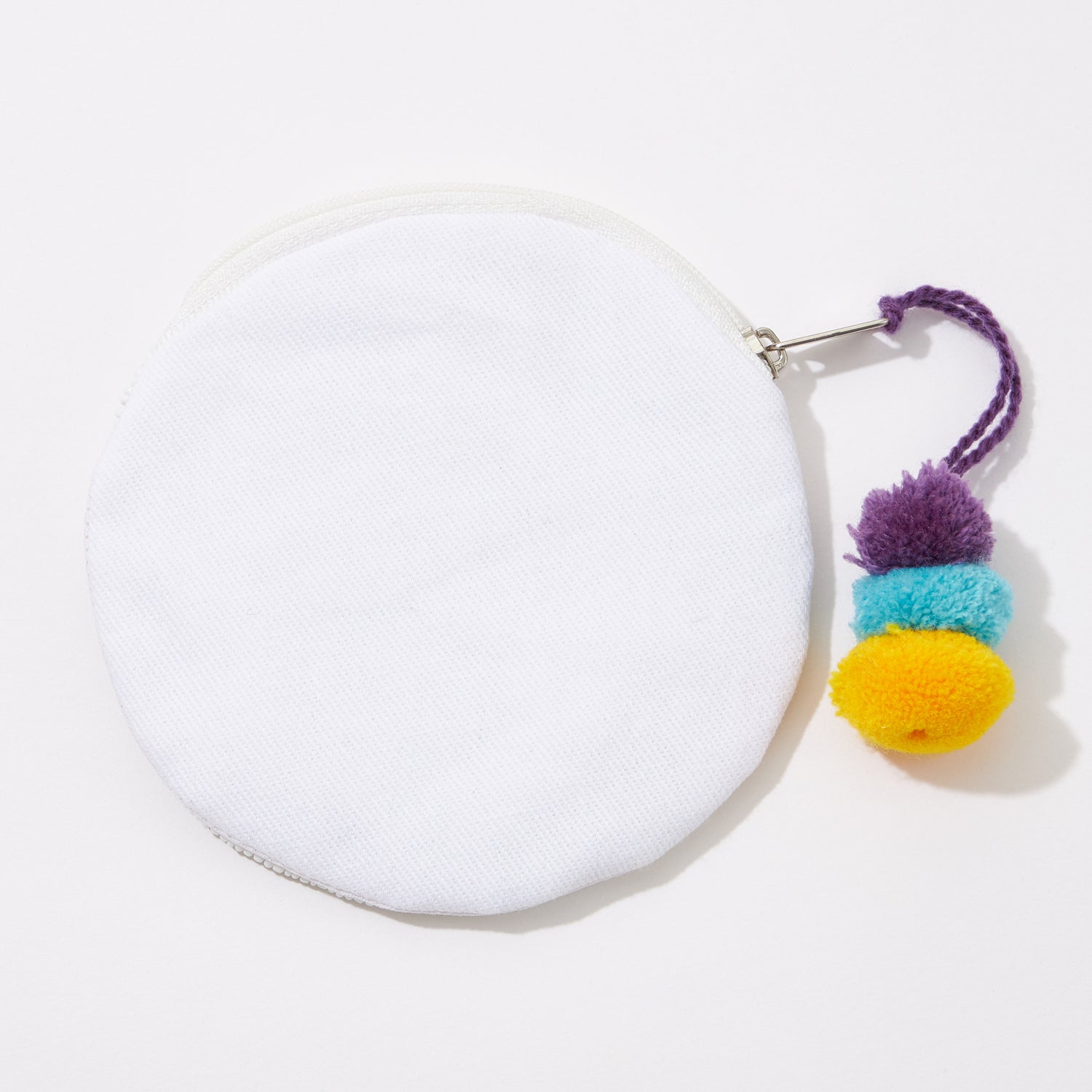 Mardi Gras Coin Pouch With Pompom Tassel