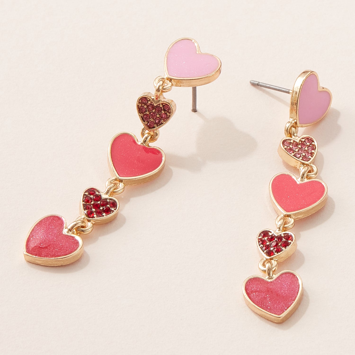 Cute Heart Dangling Earrings for Love Ones