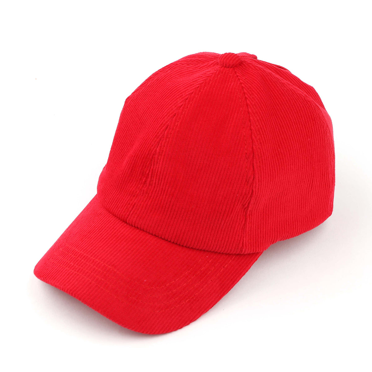 Corduroy Baseball Cap in Solid Color