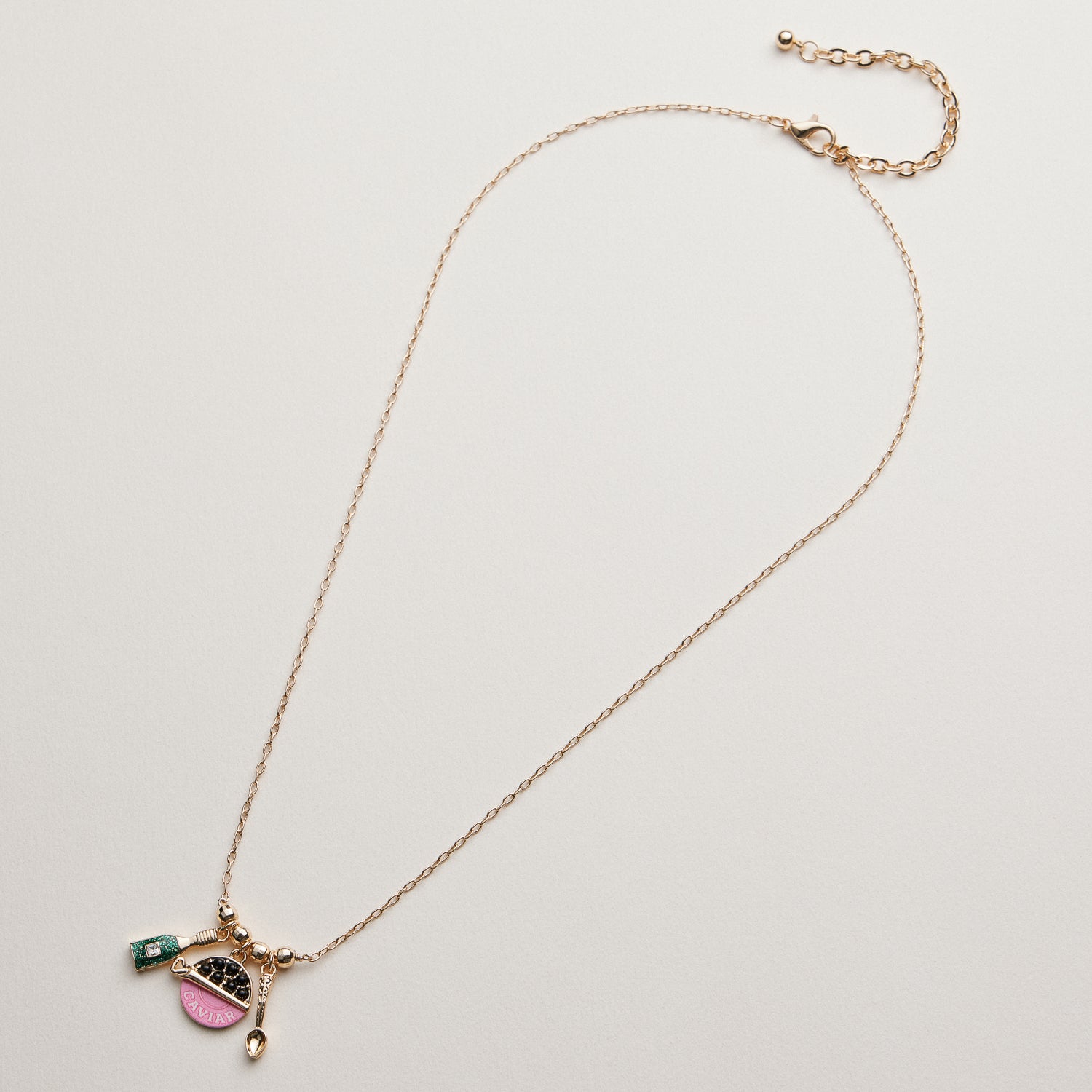 Caviar Charm Necklace | Whimsical Pendant Jewelry