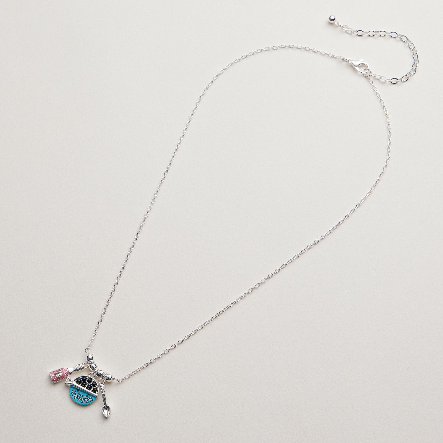 Caviar Charm Necklace | Whimsical Pendant Jewelry